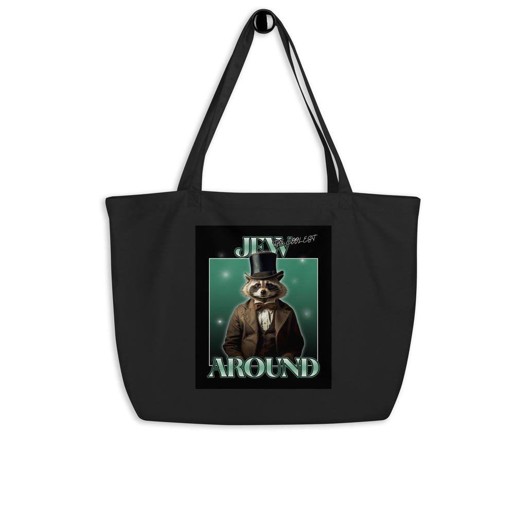 Mr Racoon | Large Organic Tote Bag Jouparty