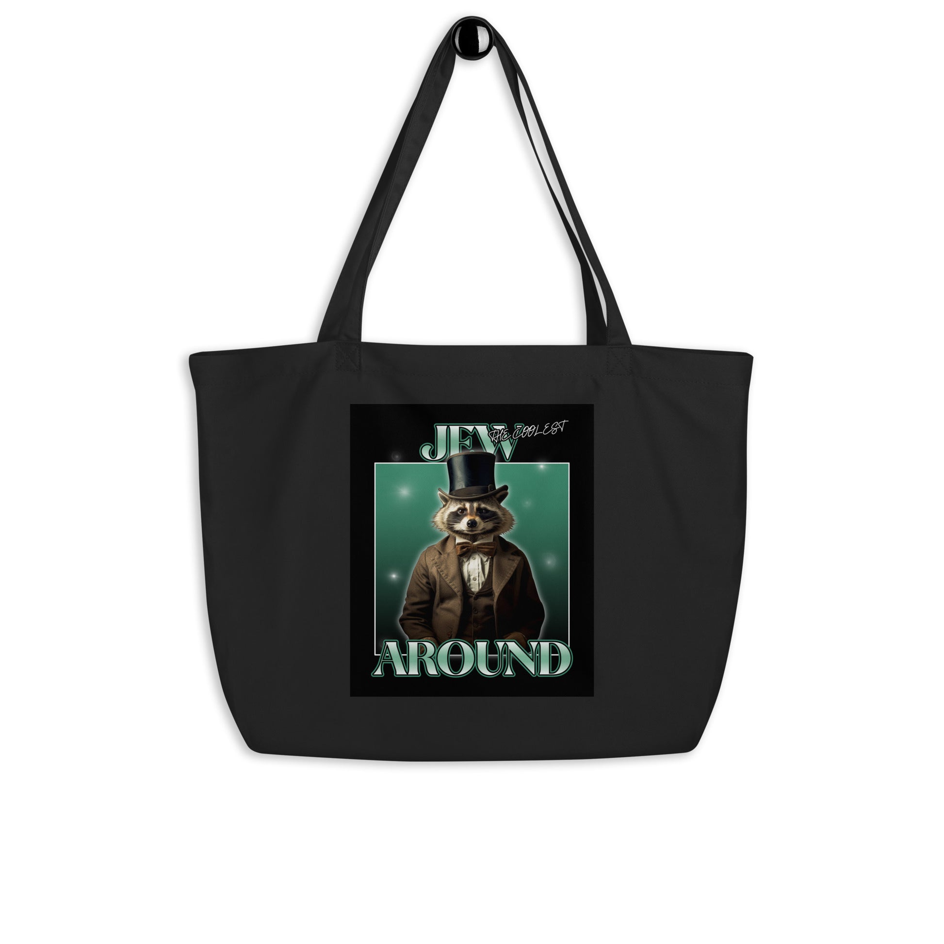 Mr Racoon | Large Organic Tote Bag Jouparty
