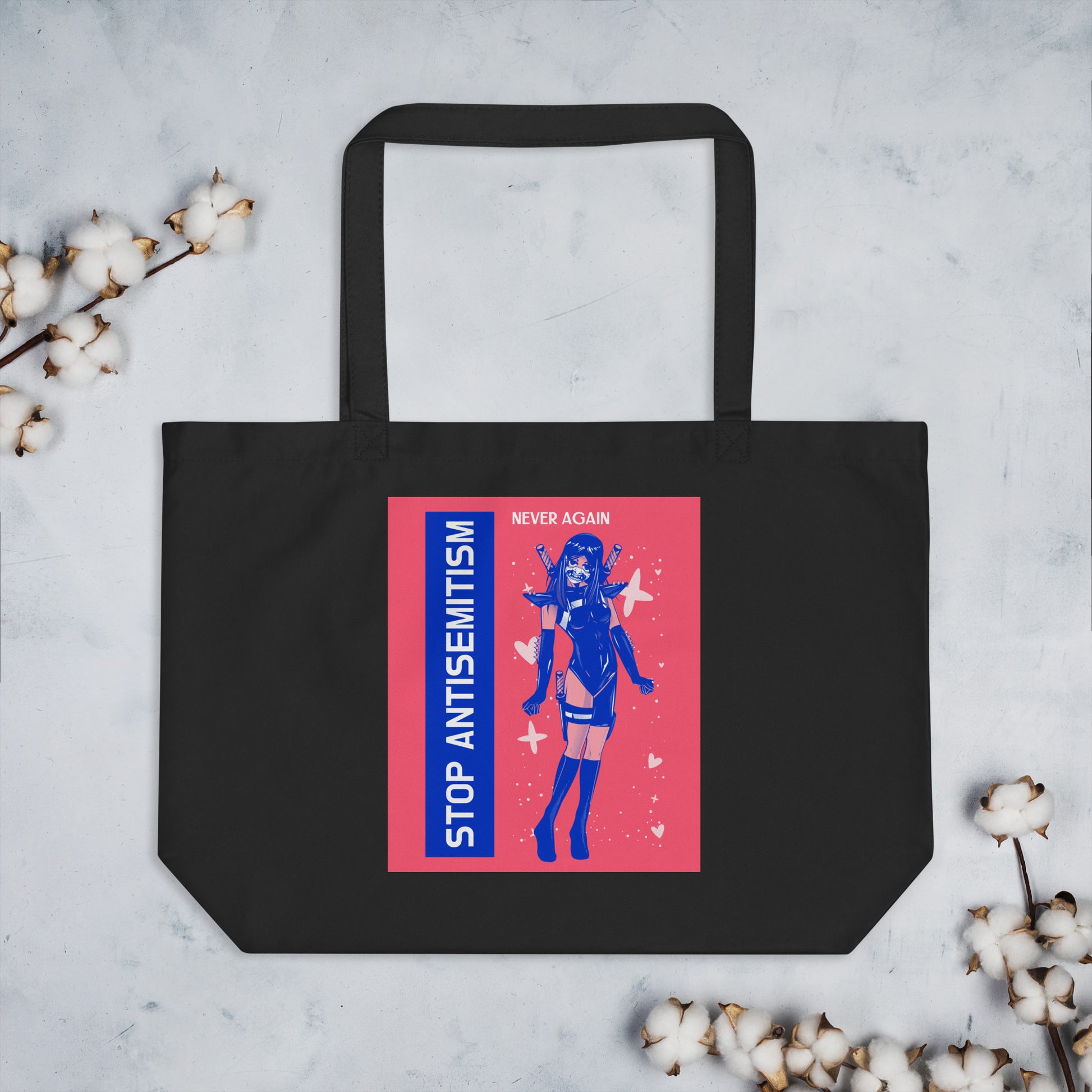 Girl Book | Antisemitism | Large Organic Tote Bag