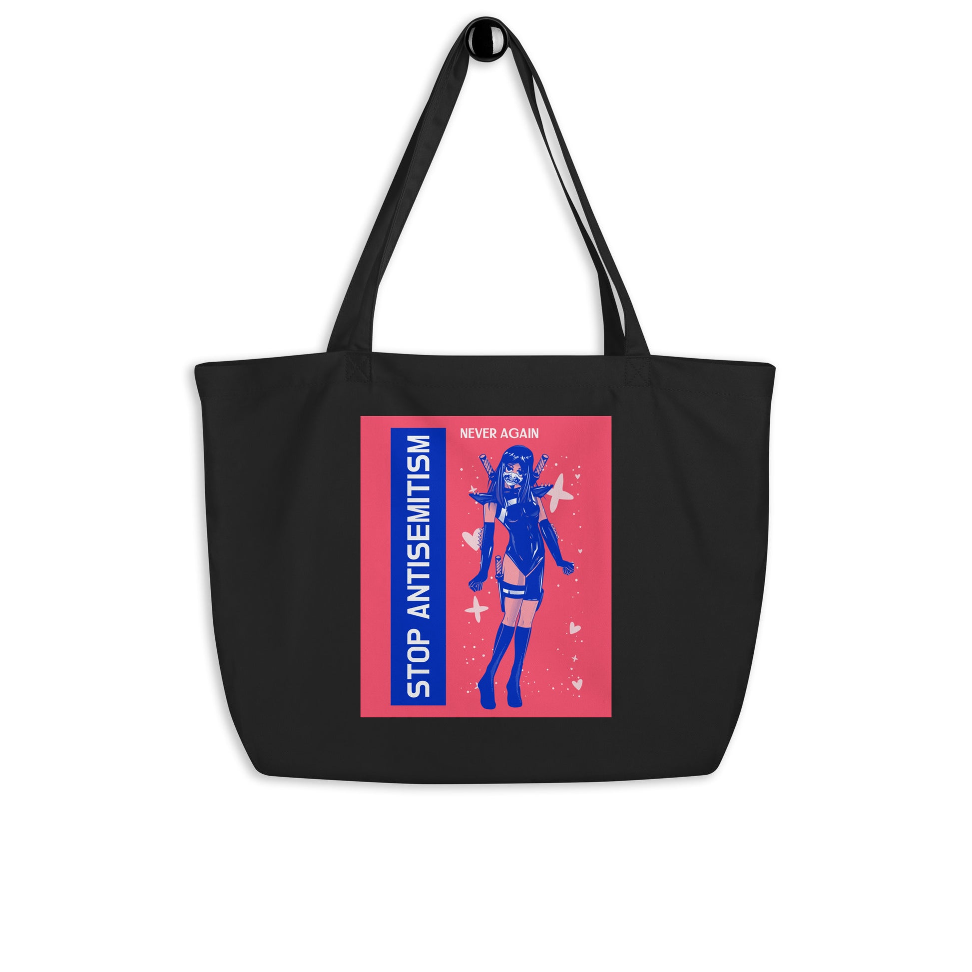 Girl Book | Antisemitism | Large Organic Tote Bag