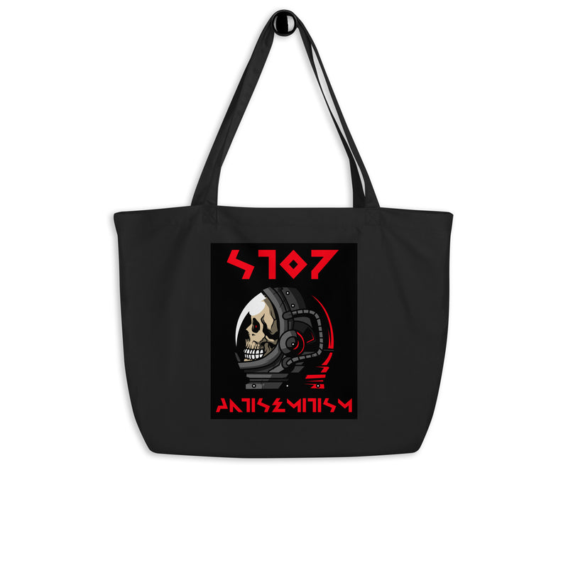 Red Fight | Antisemitism | Large Organic Tote Bag