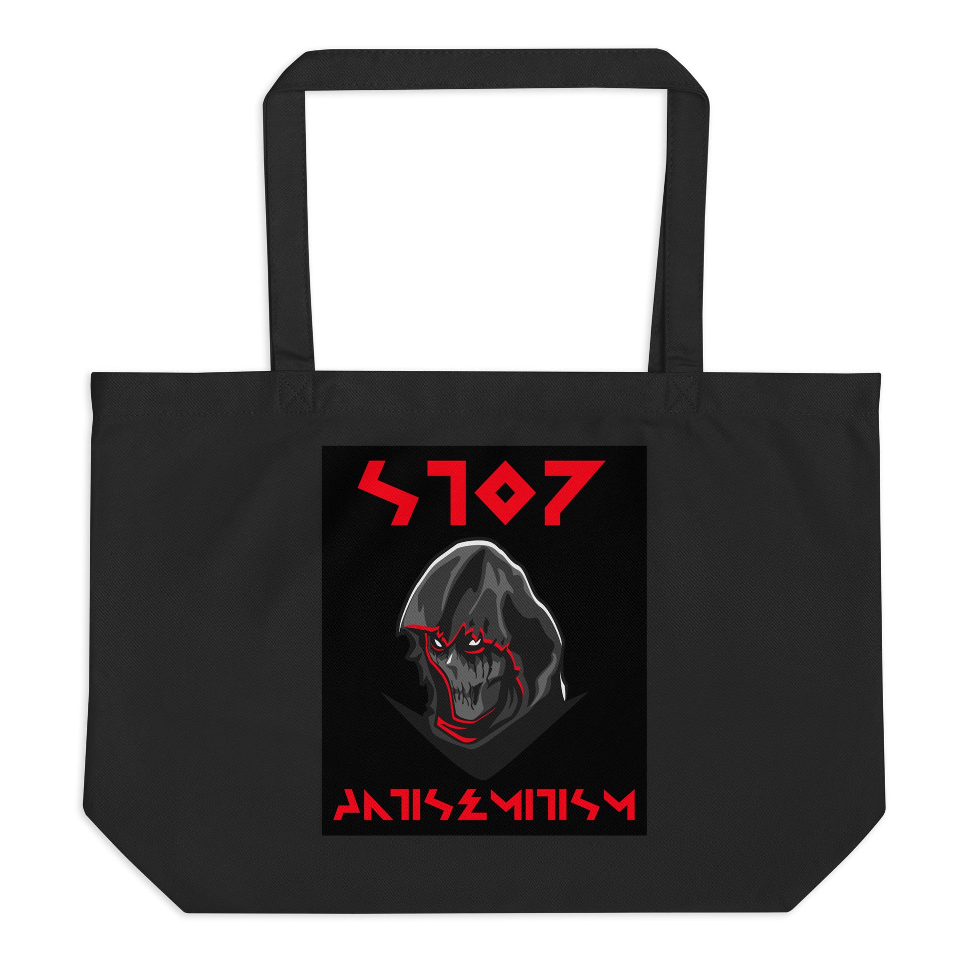 Red Fight | Antisemitism | Large Organic Tote Bag