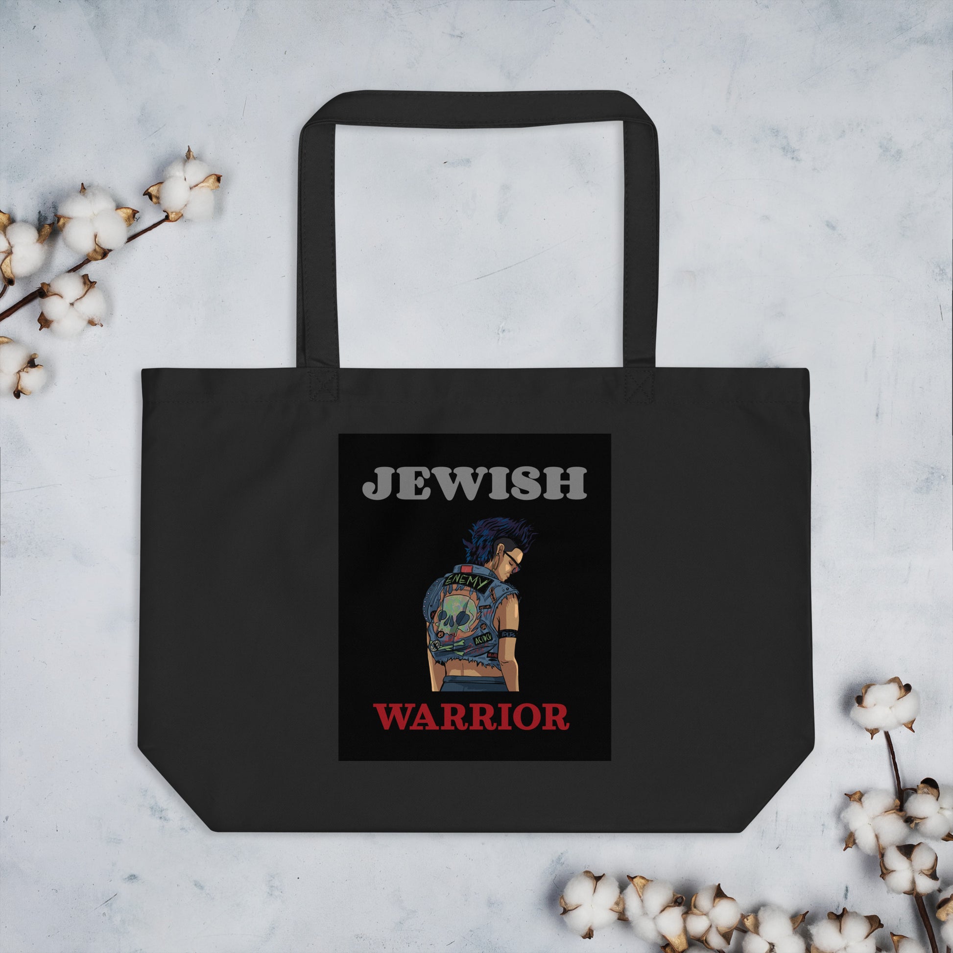 Brave Warrior | Large Organic Tote Bag Jouparty
