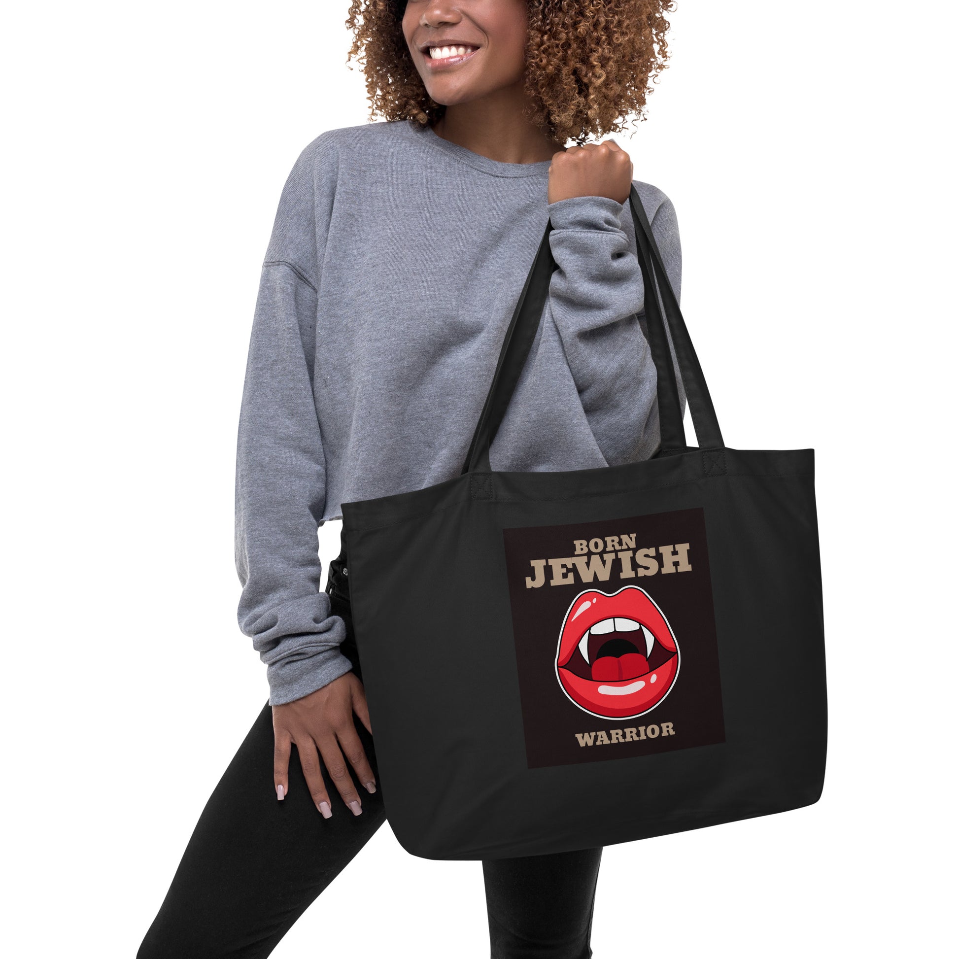 Brave Warrior | Large Organic Tote Bag Jouparty
