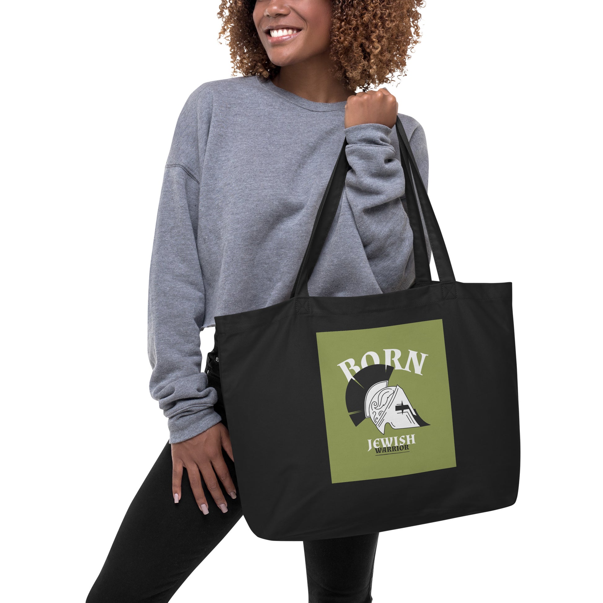 Brave Warrior | Large Organic Tote Bag Jouparty