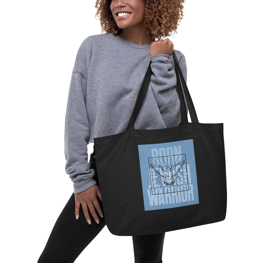 Brave Warrior | Large Organic Tote Bag Jouparty