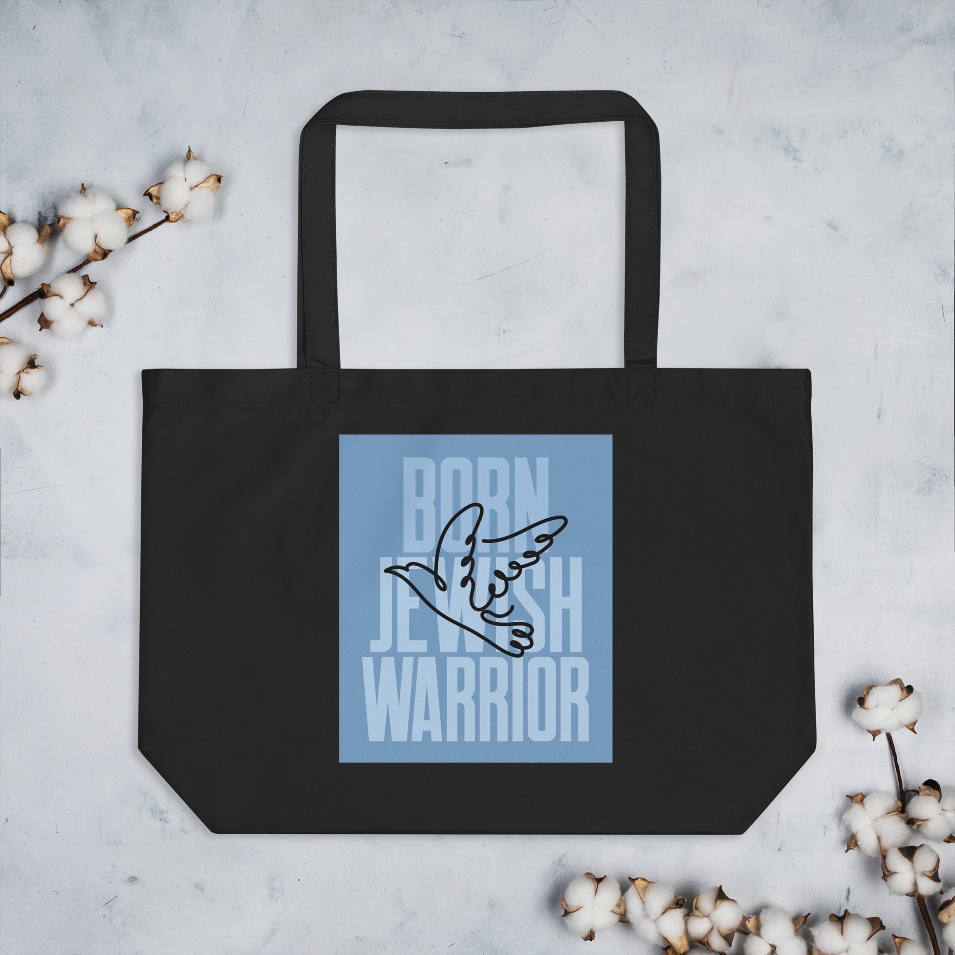 Brave Warrior | Large Organic Tote Bag