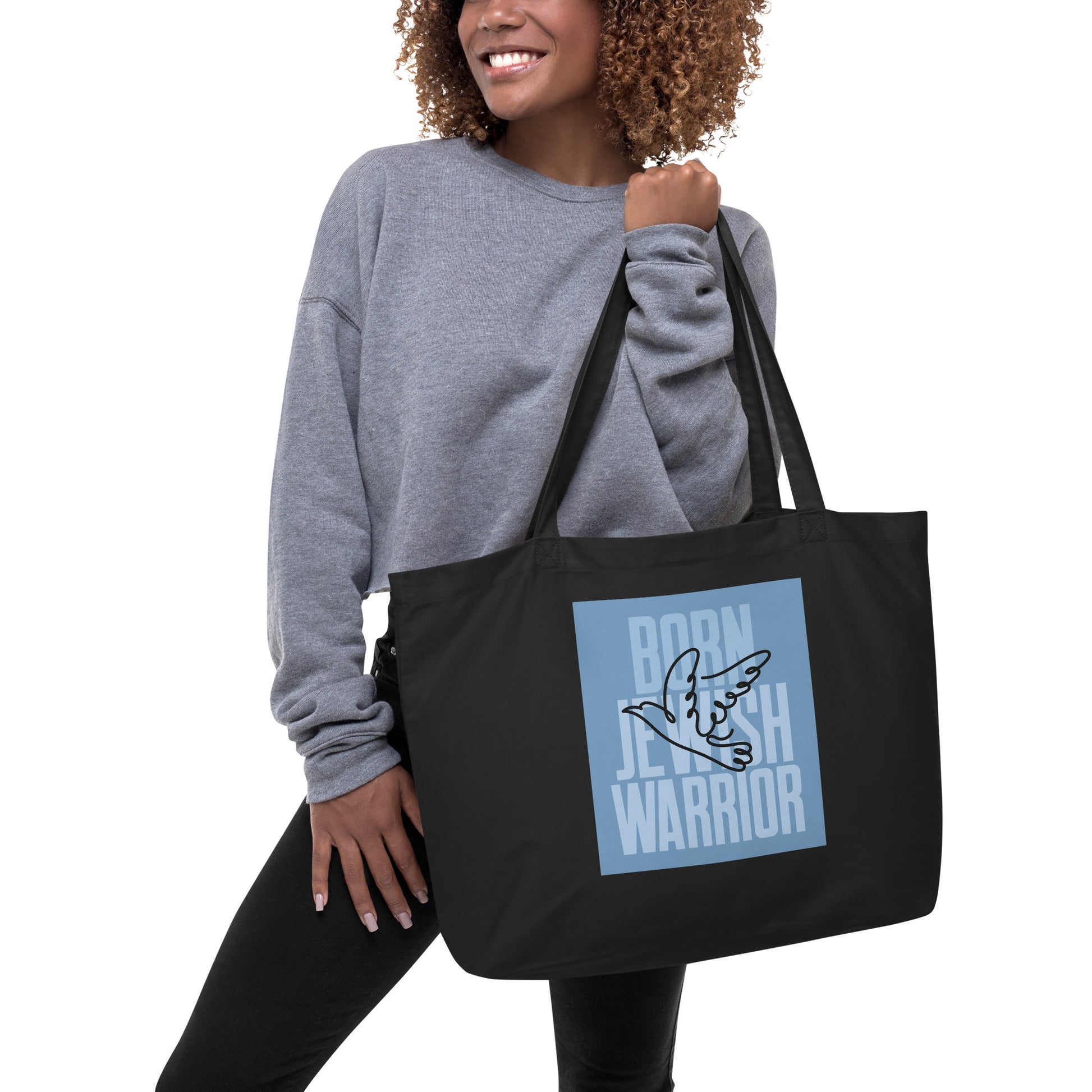 Brave Warrior | Large Organic Tote Bag