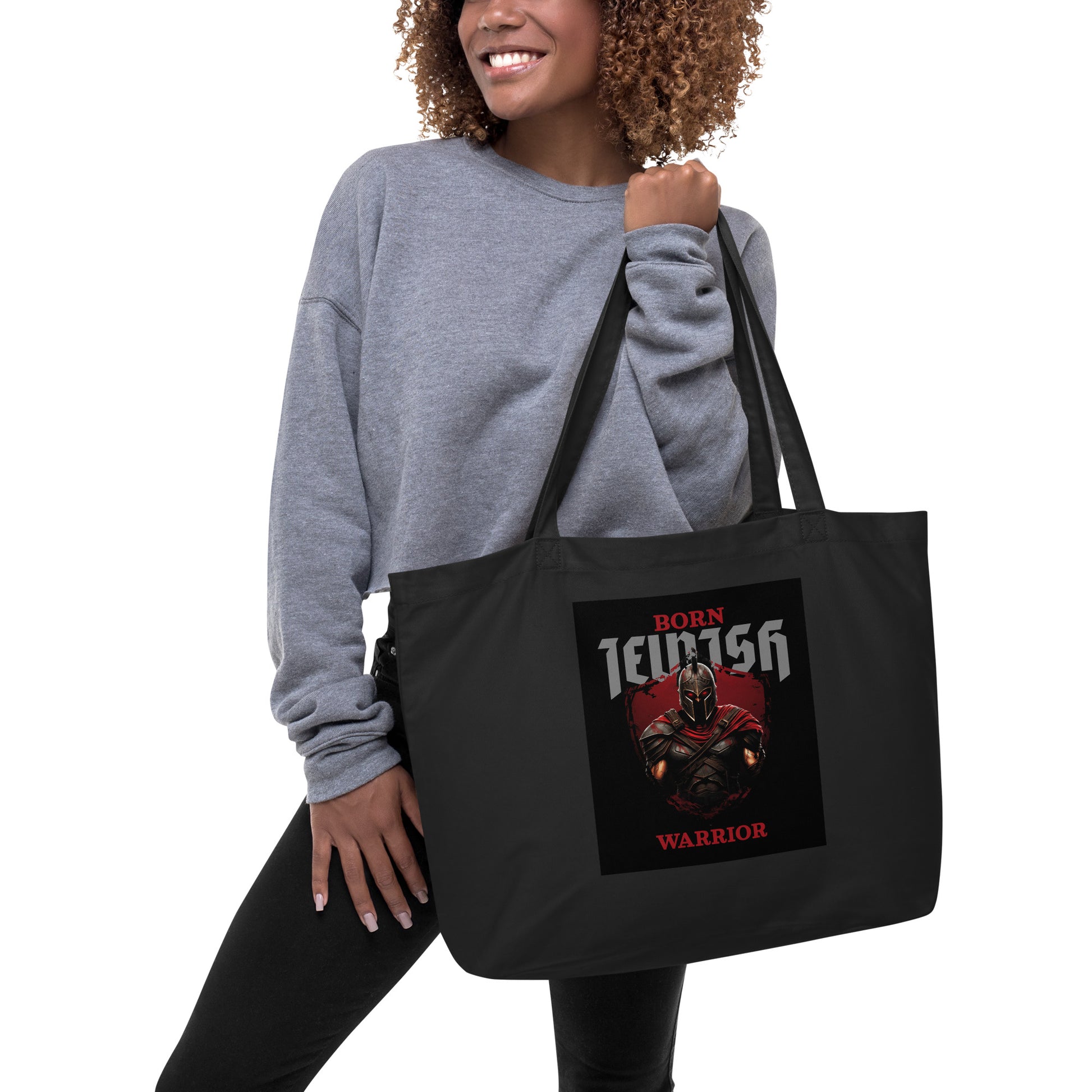 Brave Warrior | Large Organic Tote Bag