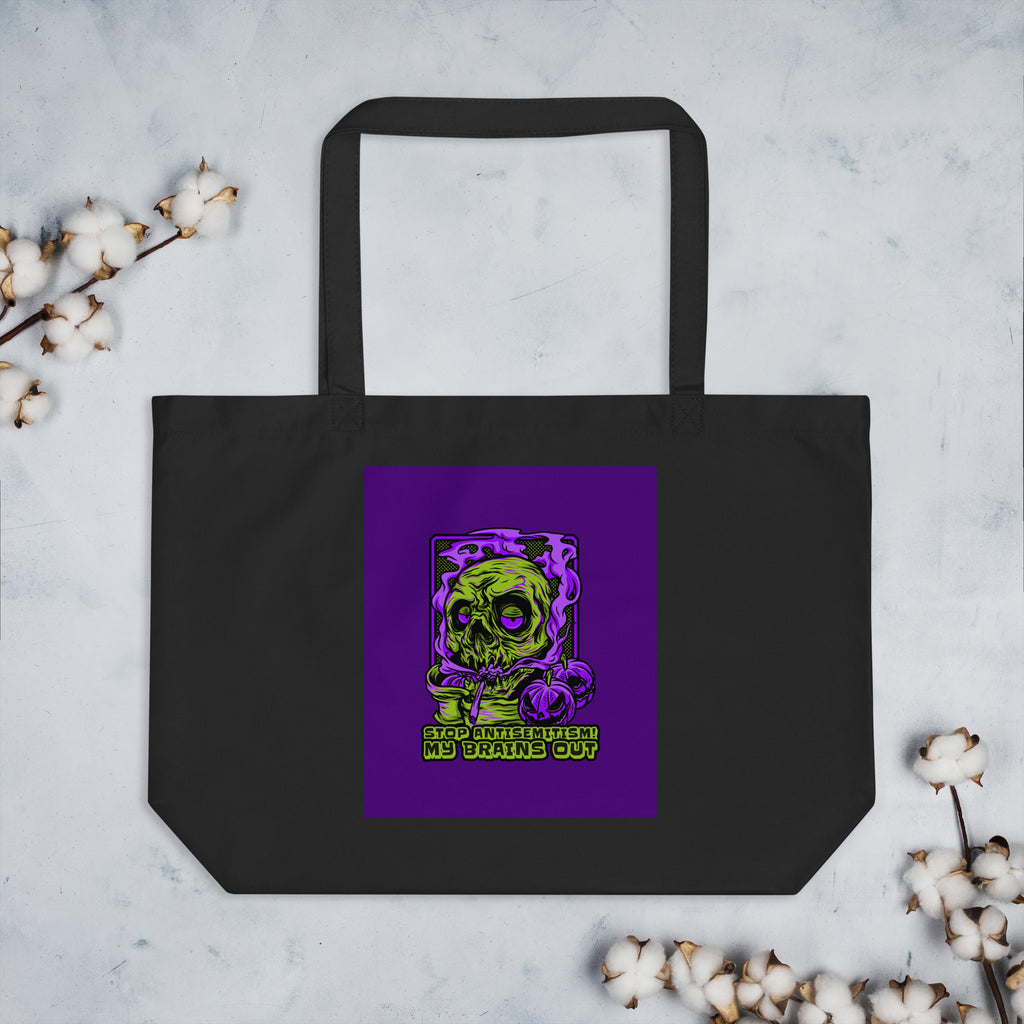Horror Movie | Antisemitism | Large Organic Tote Bag Jouparty