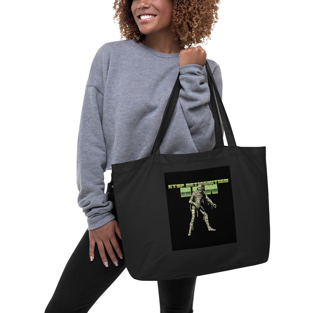 Horror Movie | Antisemitism | Large Organic Tote Bag