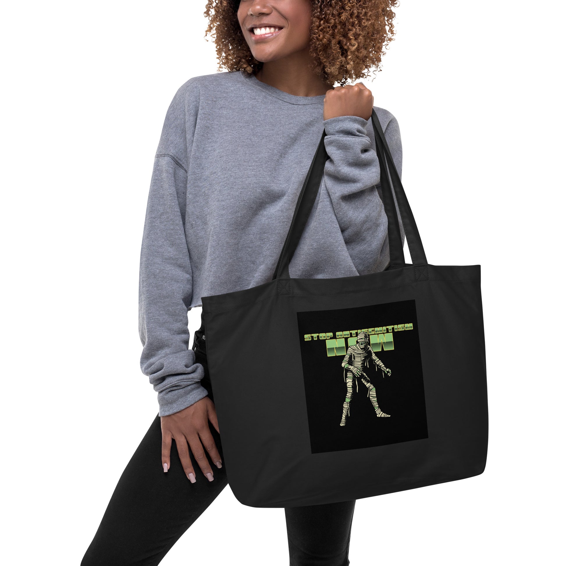 Horror Movie | Antisemitism | Large Organic Tote Bag