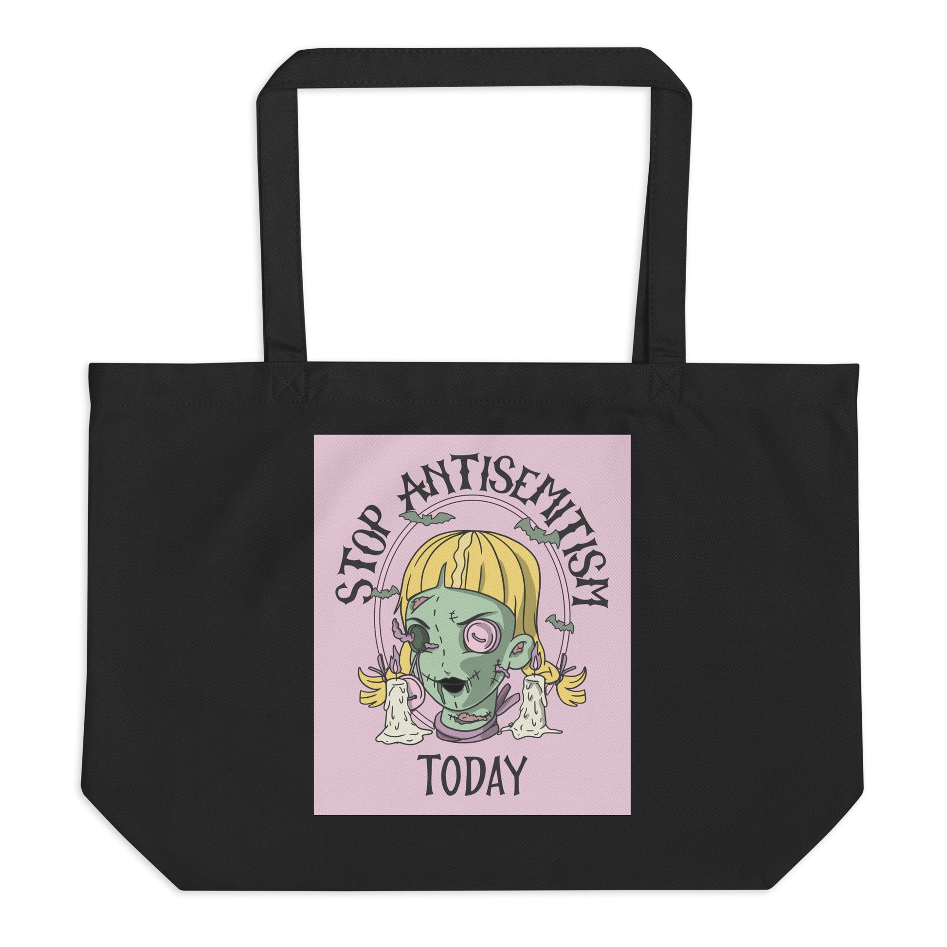 Horror Movie | Antisemitism | Large Organic Tote Bag