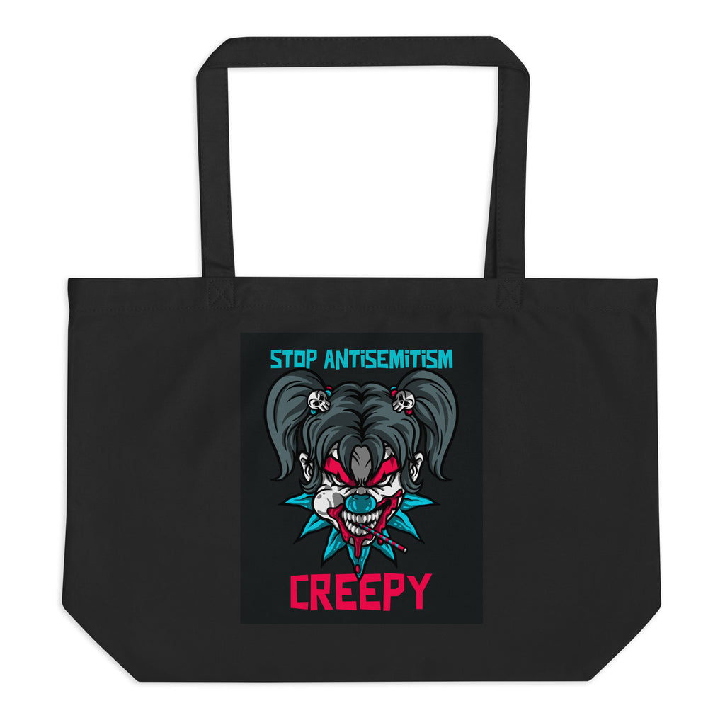 Horror Movie | Antisemitism | Large Organic Tote Bag Jouparty