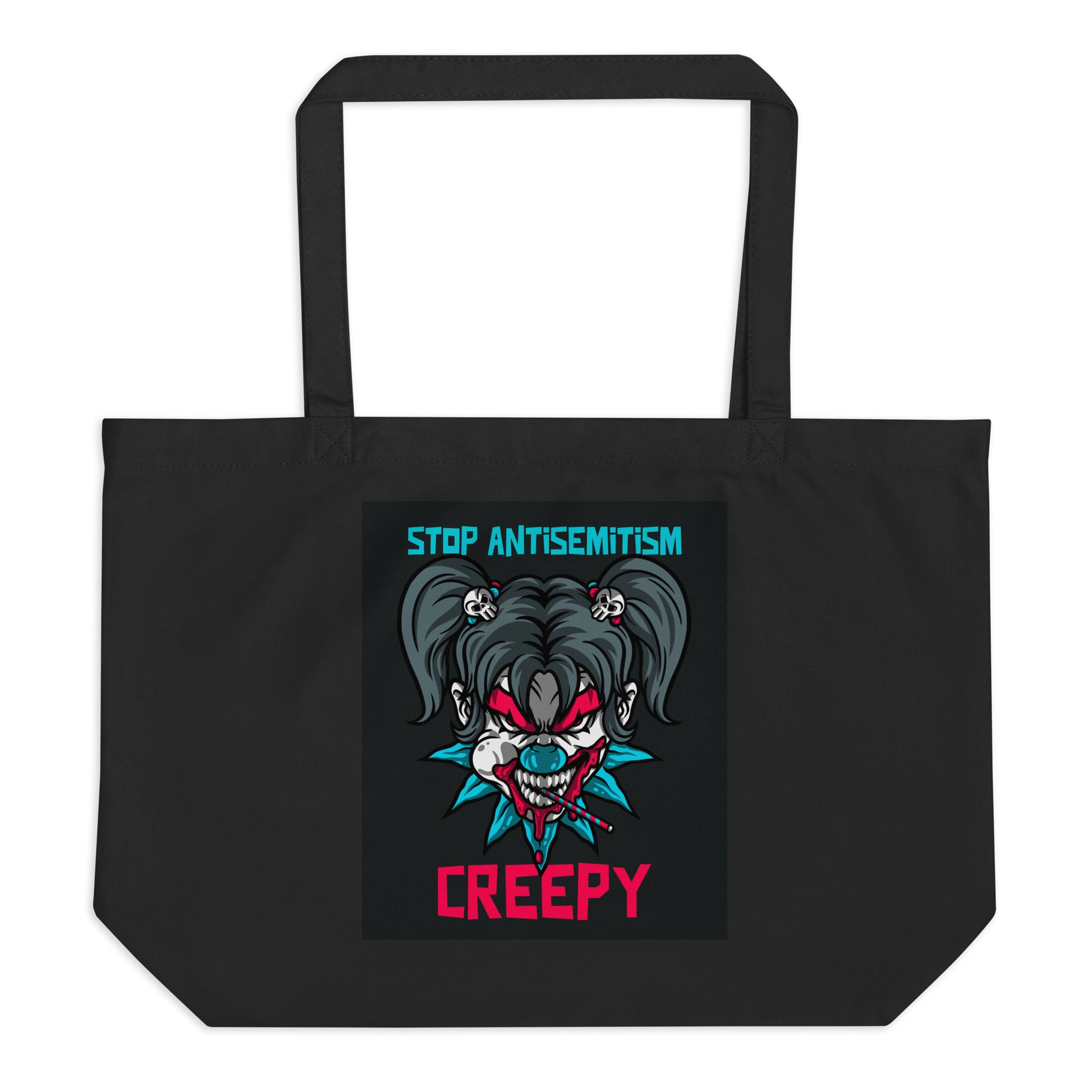 Horror Movie | Antisemitism | Large Organic Tote Bag Jouparty
