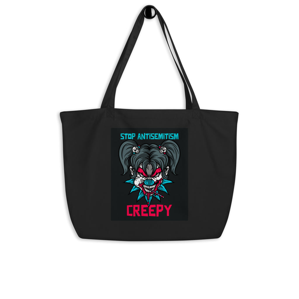 Horror Movie | Antisemitism | Large Organic Tote Bag Jouparty