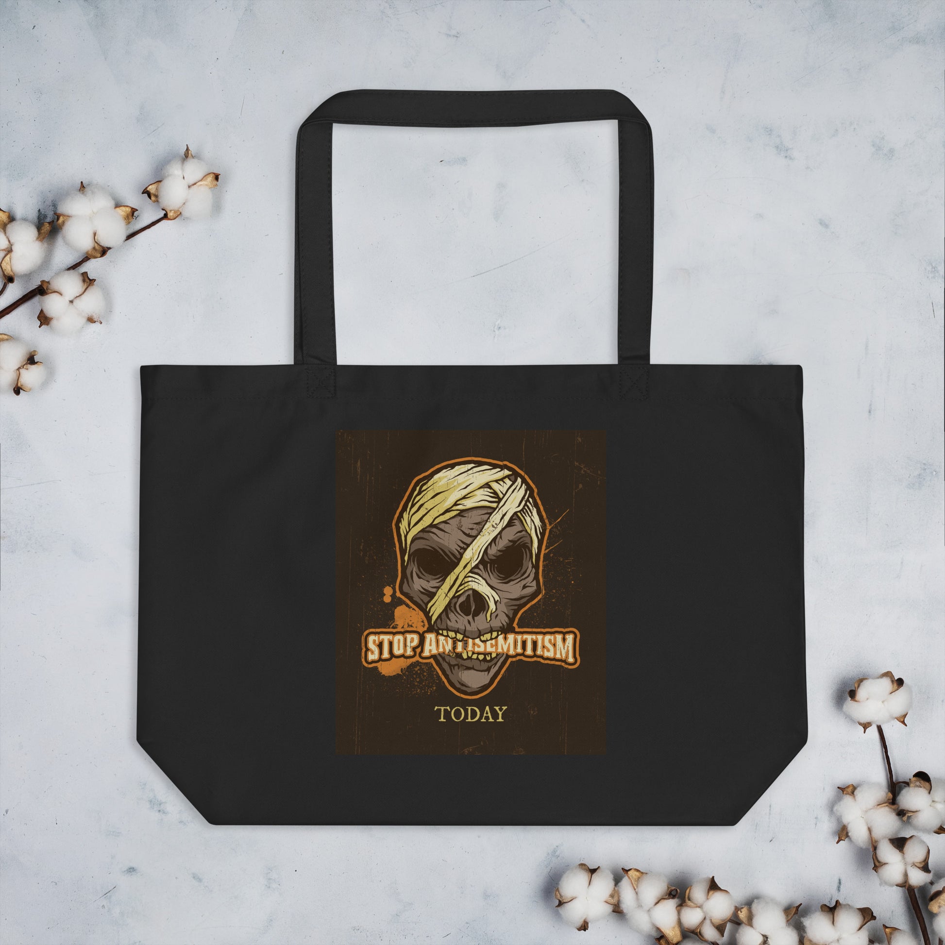 Horror Movie | Antisemitism | Large Organic Tote Bag Jouparty