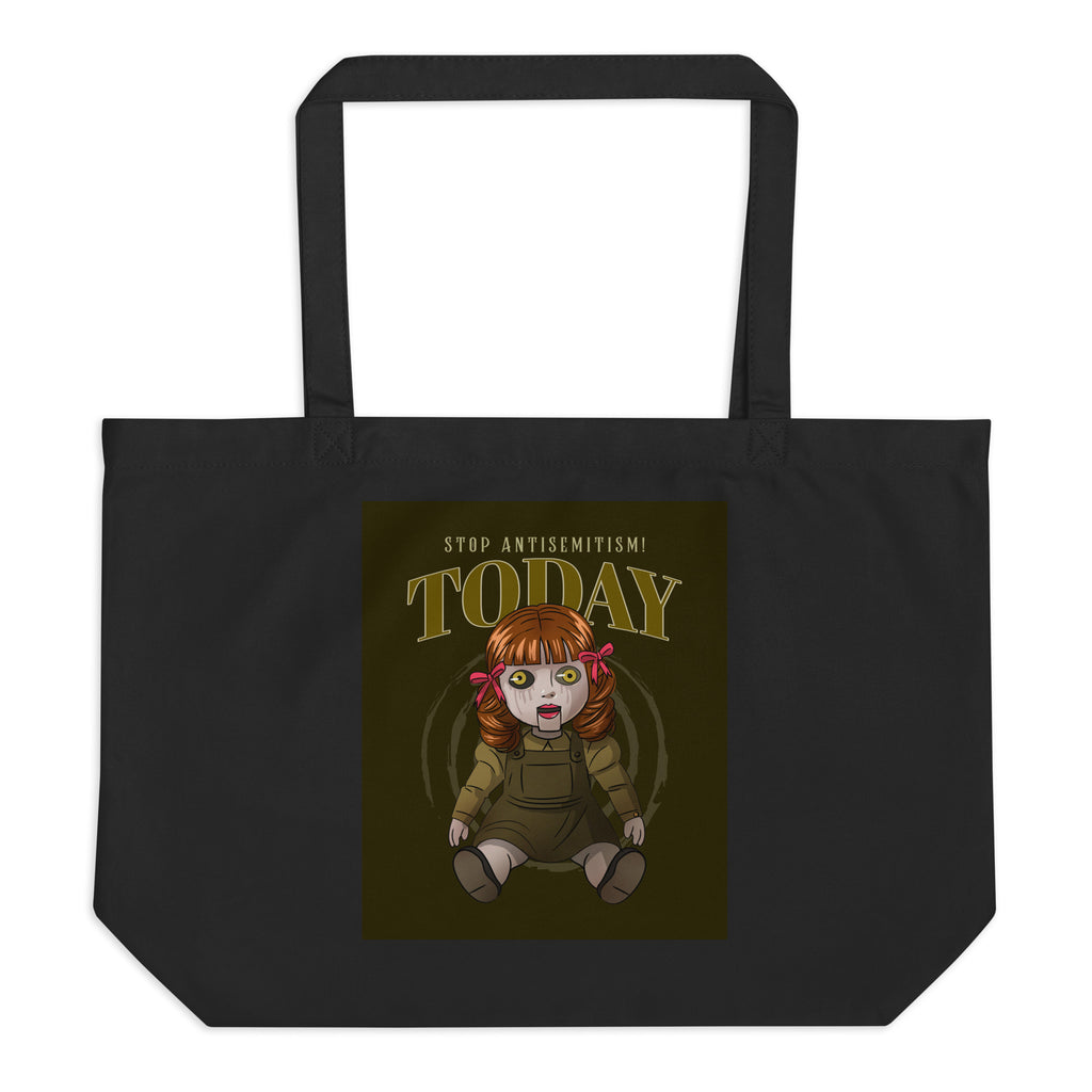 Horror Movie | Antisemitism | Large Organic Tote Bag Jouparty