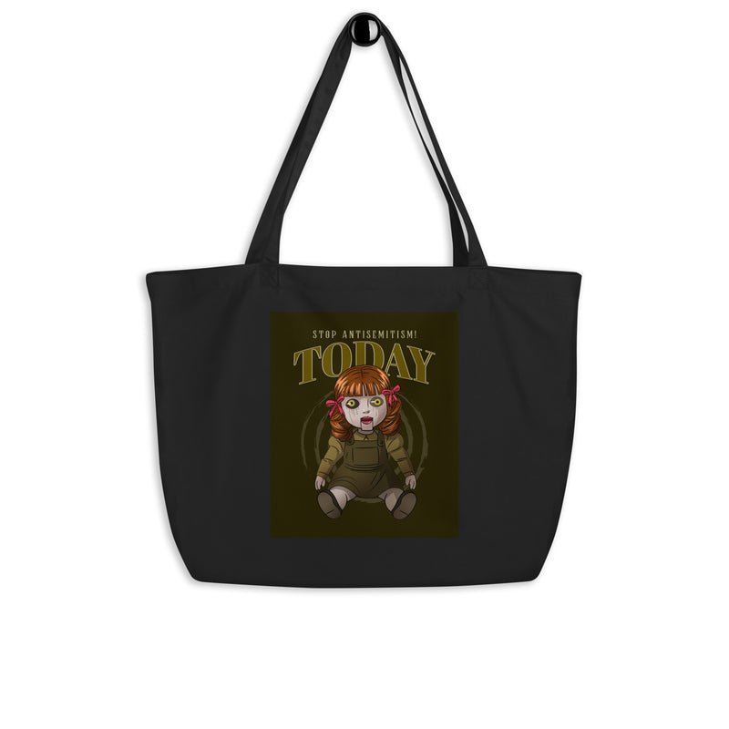 Horror Movie | Antisemitism | Large Organic Tote Bag