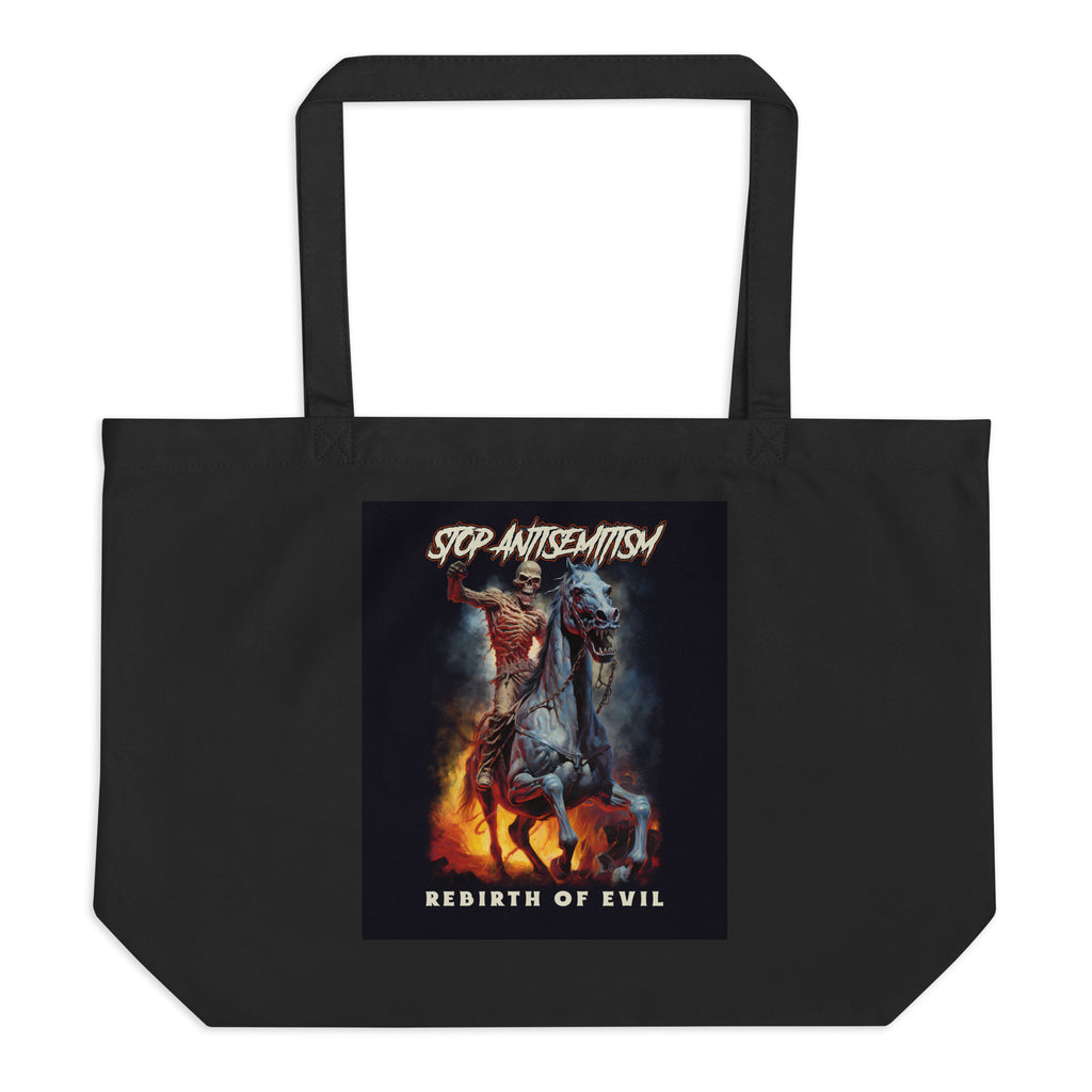 Horror Movie | Antisemitism | Large Organic Tote Bag Jouparty
