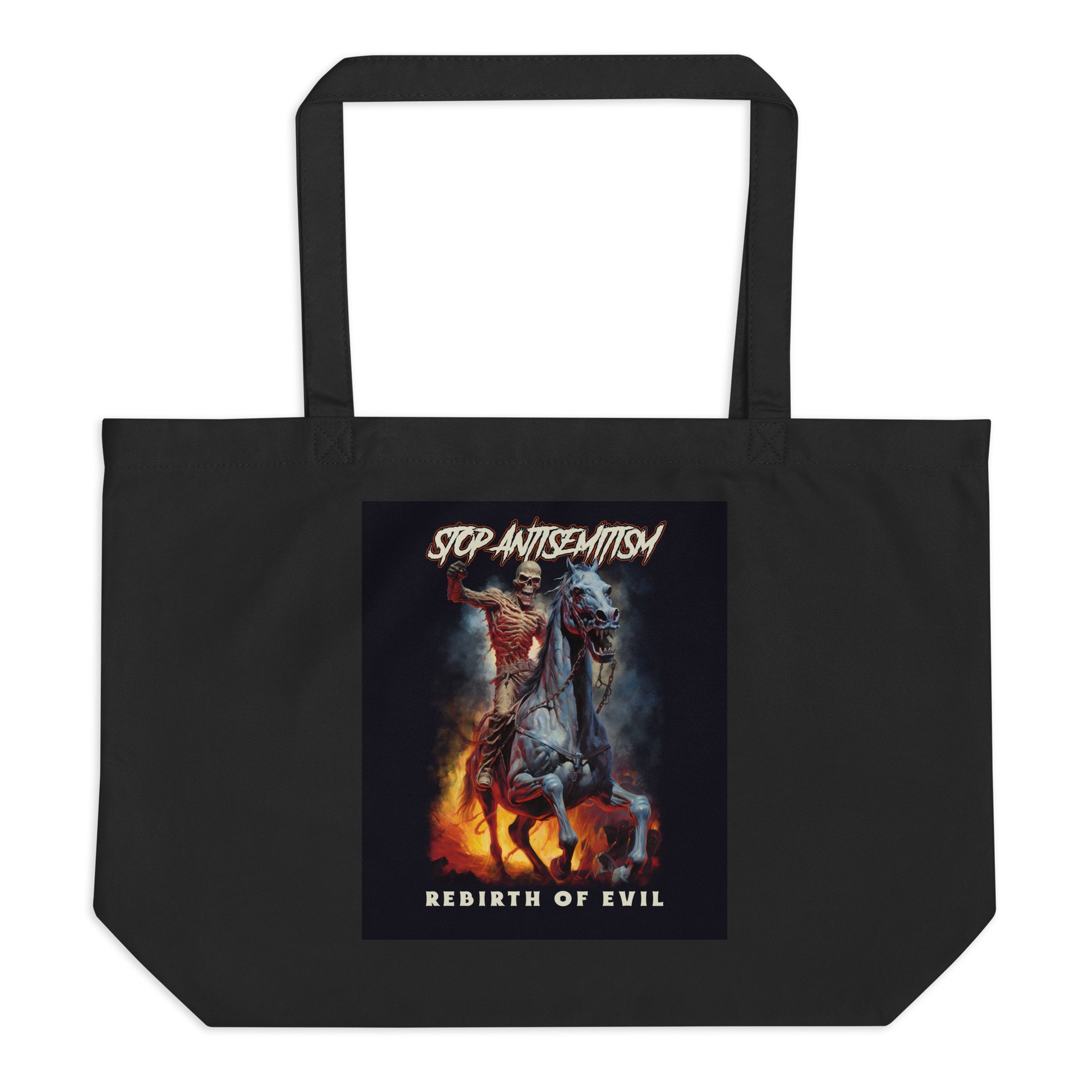Horror Movie | Antisemitism | Large Organic Tote Bag Jouparty