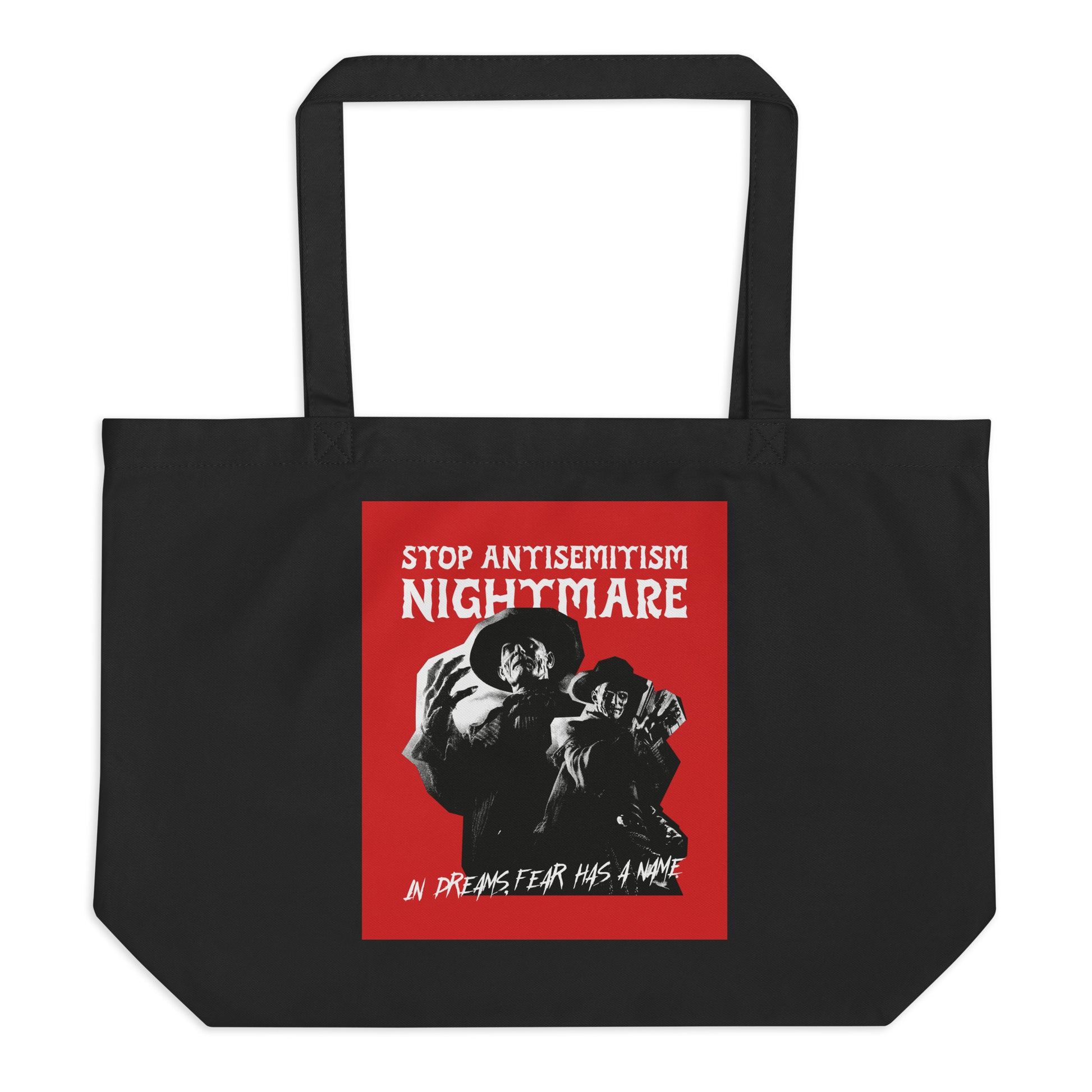 Horror Movie | Antisemitism | Large Organic Tote Bag Jouparty