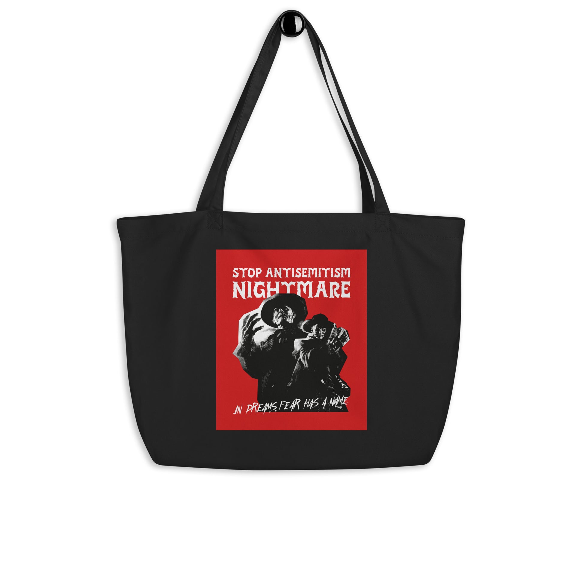 Horror Movie | Antisemitism | Large Organic Tote Bag Jouparty
