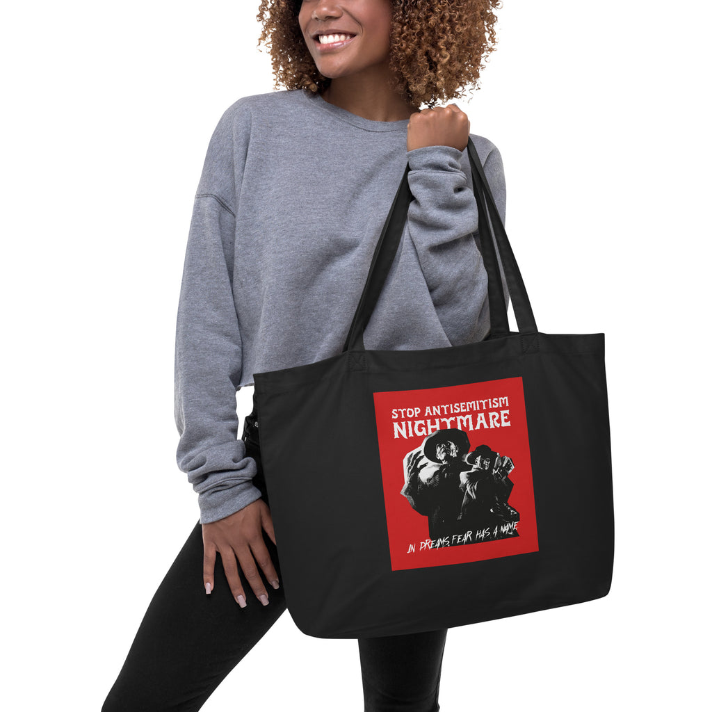 Horror Movie | Antisemitism | Large Organic Tote Bag Jouparty