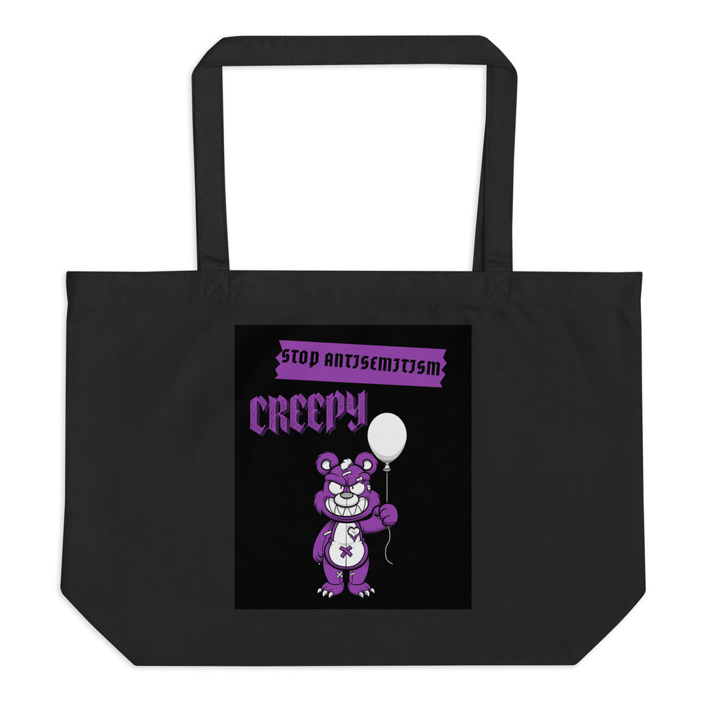 Horror Movie | Antisemitism | Large Organic Tote Bag Jouparty