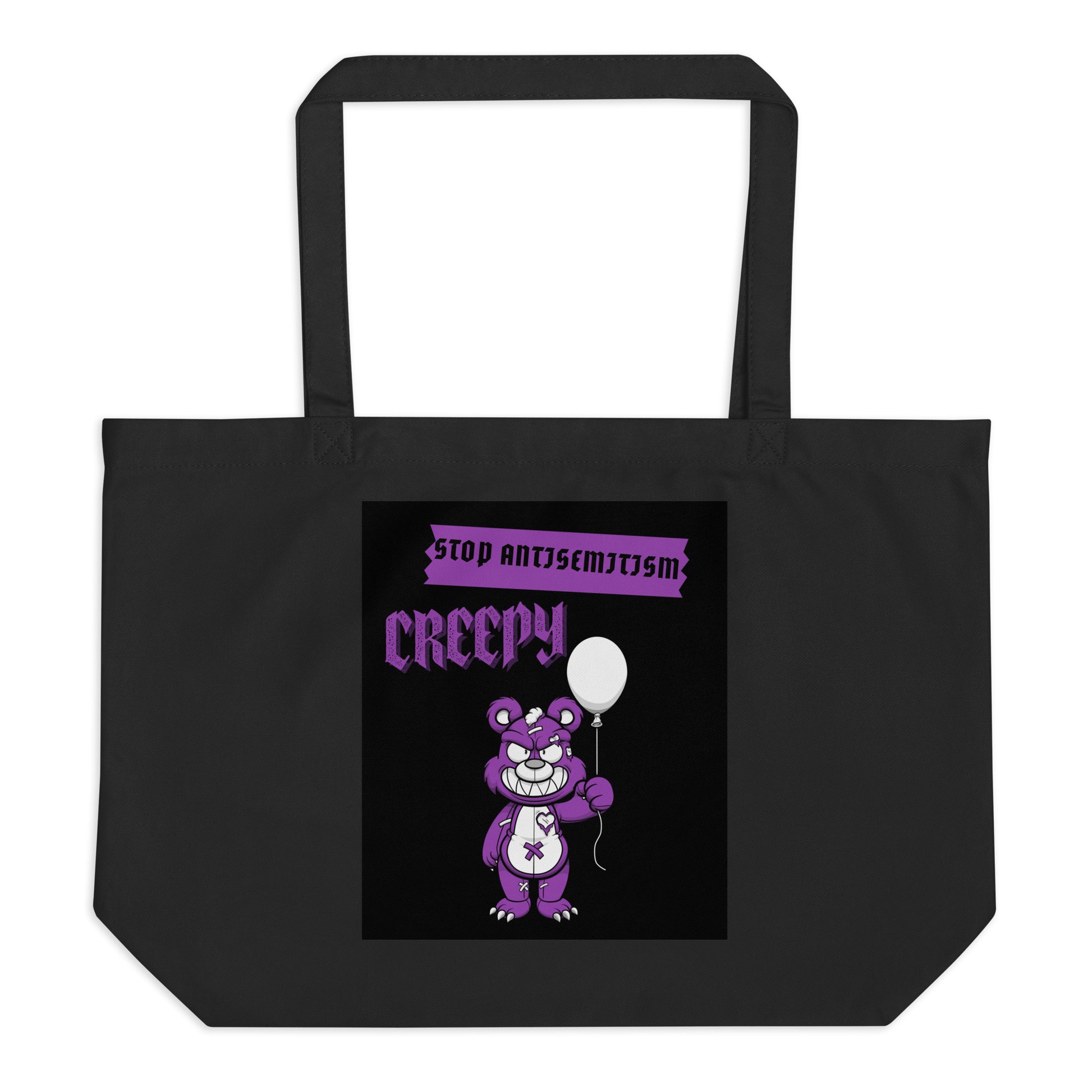 Horror Movie | Antisemitism | Large Organic Tote Bag Jouparty