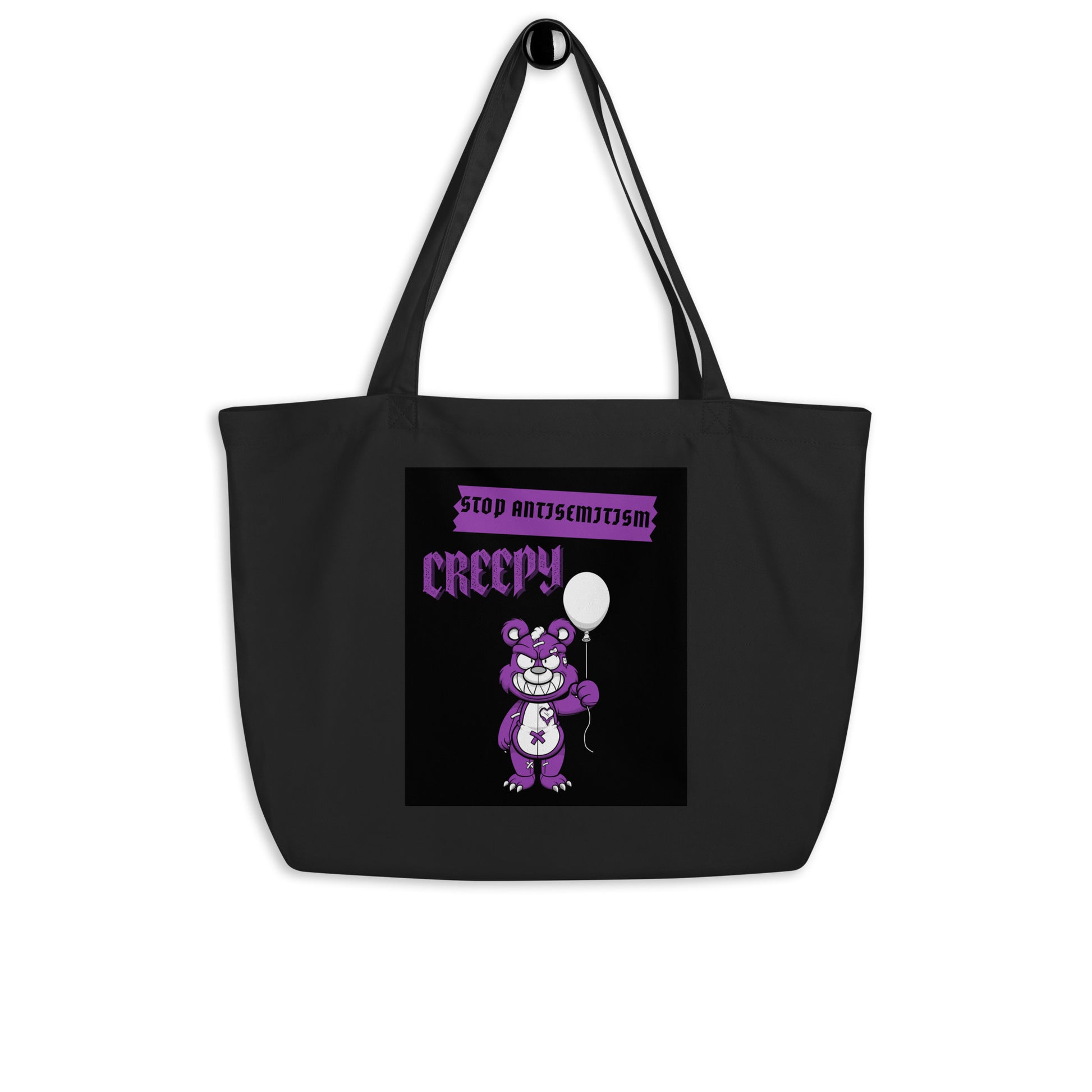 Horror Movie | Antisemitism | Large Organic Tote Bag Jouparty