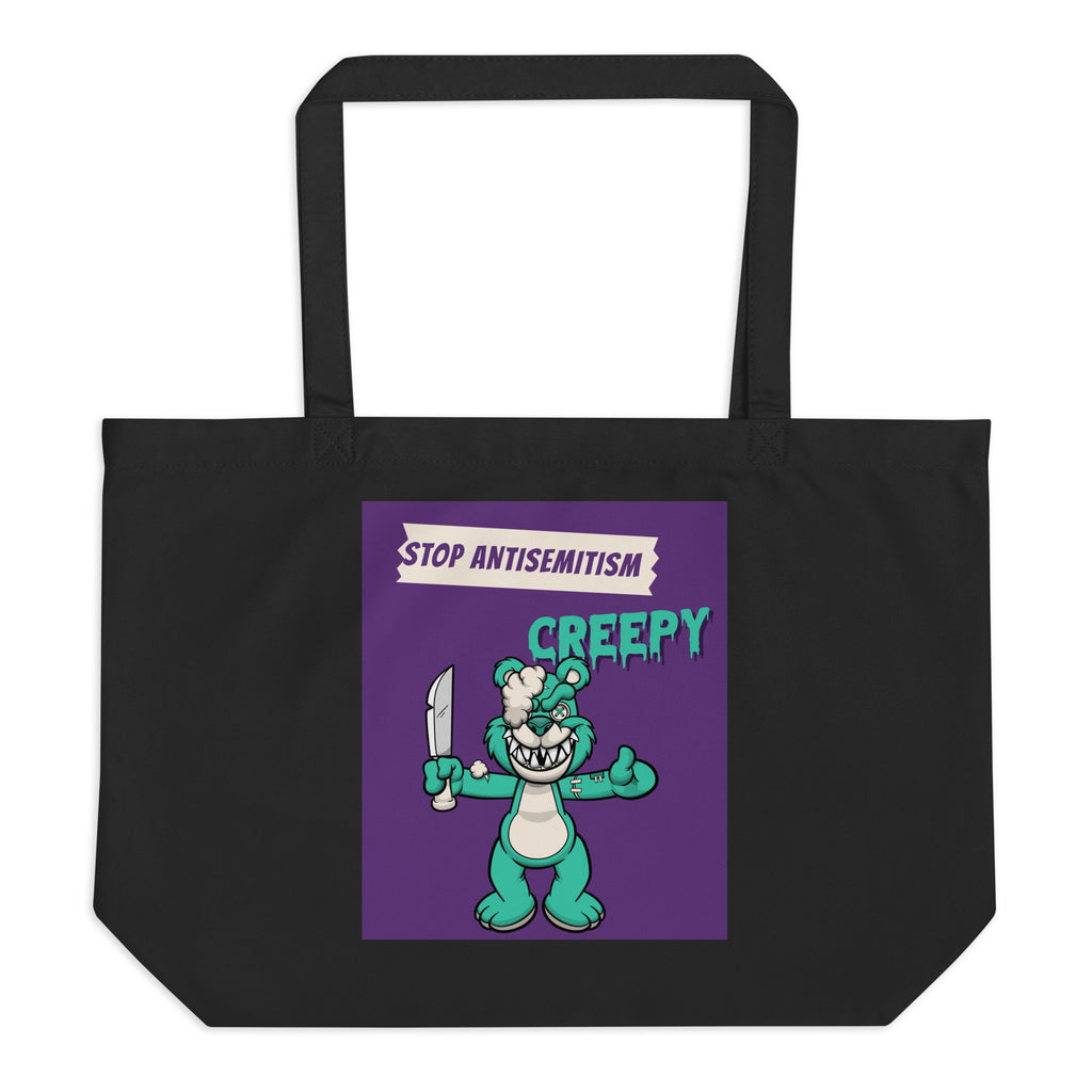 Horror Movie | Antisemitism | Large Organic Tote Bag Jouparty