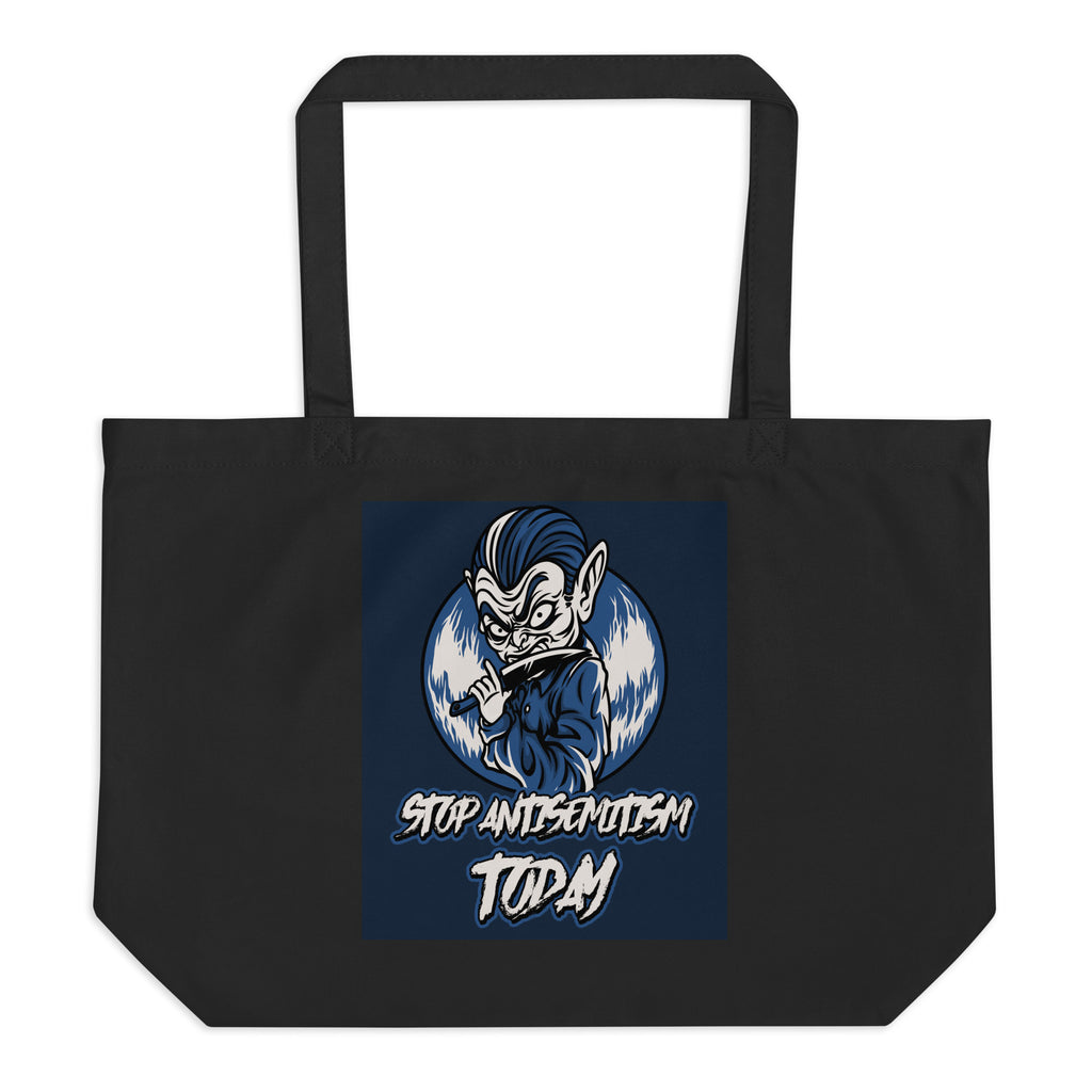 Horror Movie | Antisemitism | Large Organic Tote Bag