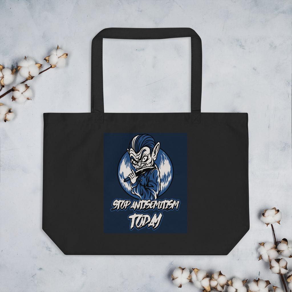 Horror Movie | Antisemitism | Large Organic Tote Bag