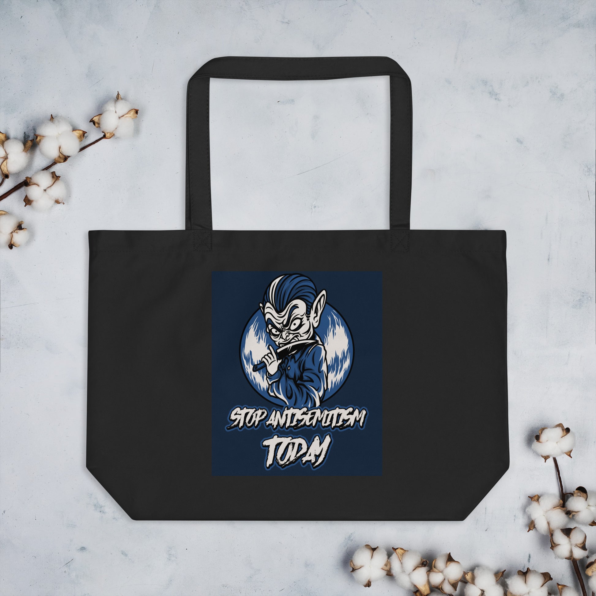 Horror Movie | Antisemitism | Large Organic Tote Bag