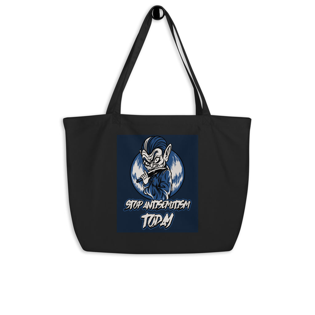 Horror Movie | Antisemitism | Large Organic Tote Bag