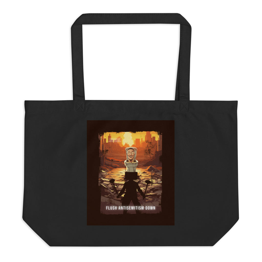 Horror Movie | Antisemitism | Large Organic Tote Bag Jouparty
