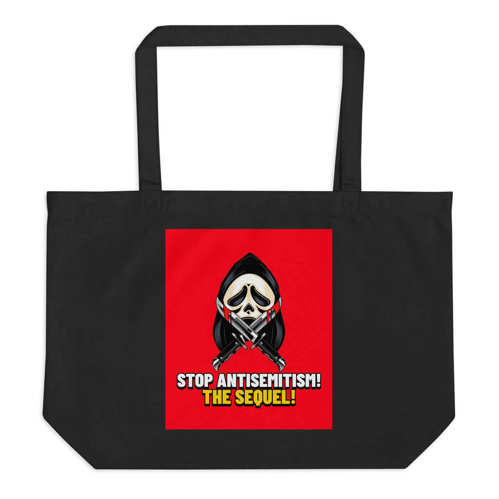 Horror Movie | Antisemitism | Large Organic Tote Bag Jouparty