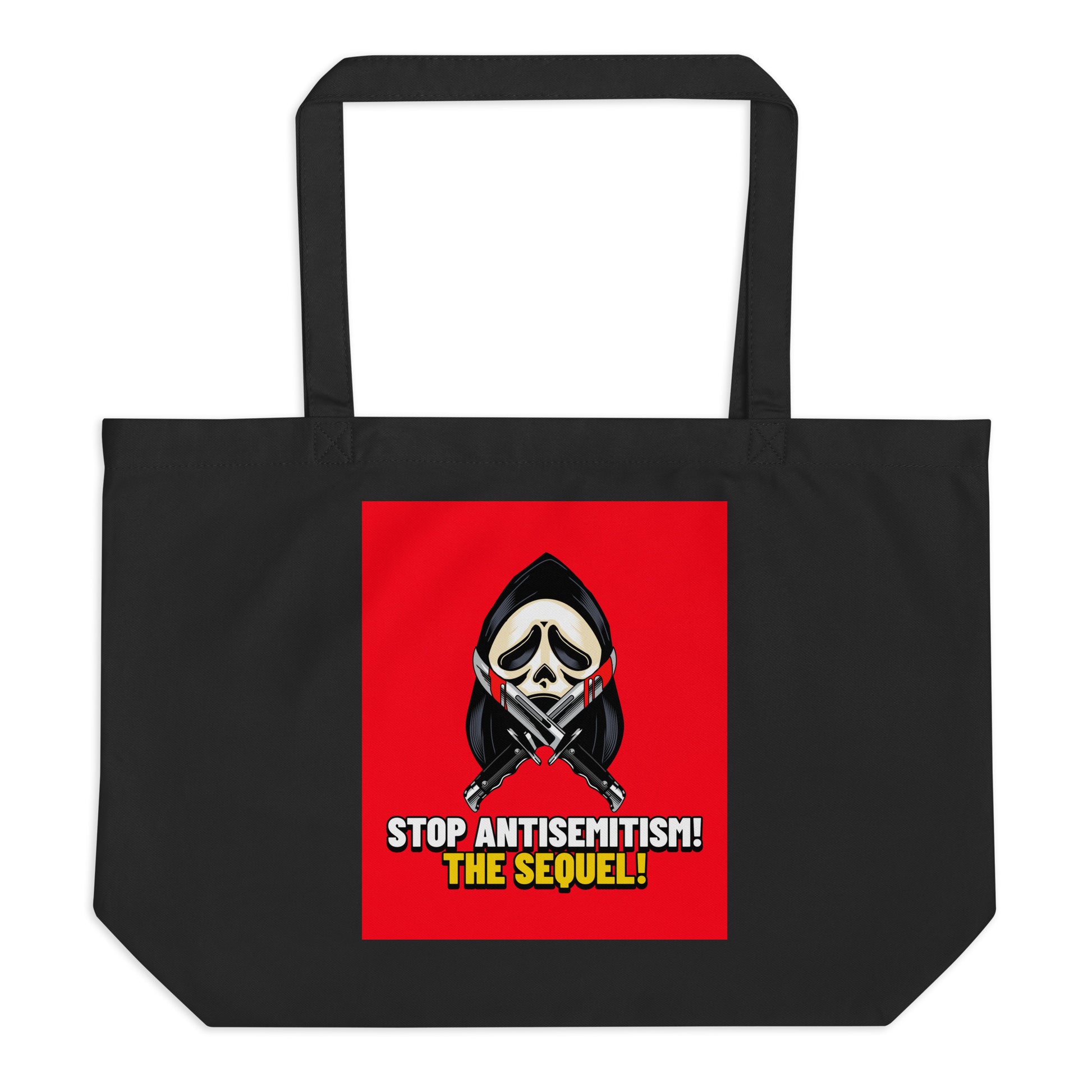 Horror Movie | Antisemitism | Large Organic Tote Bag Jouparty