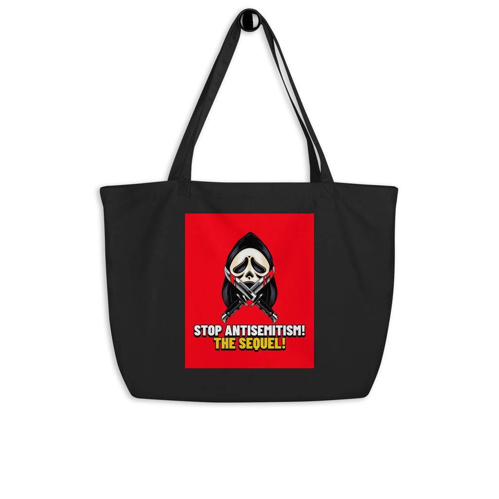 Horror Movie | Antisemitism | Large Organic Tote Bag Jouparty