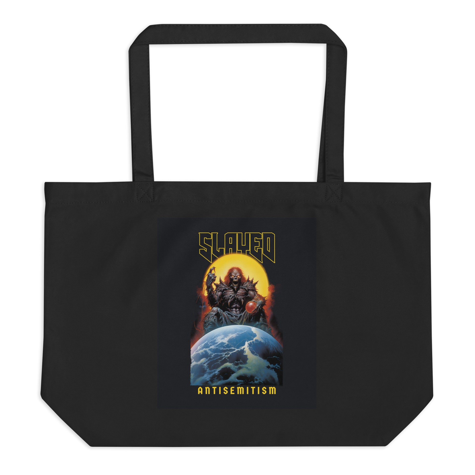 Horror Movie | Antisemitism | Large Organic Tote Bag Jouparty
