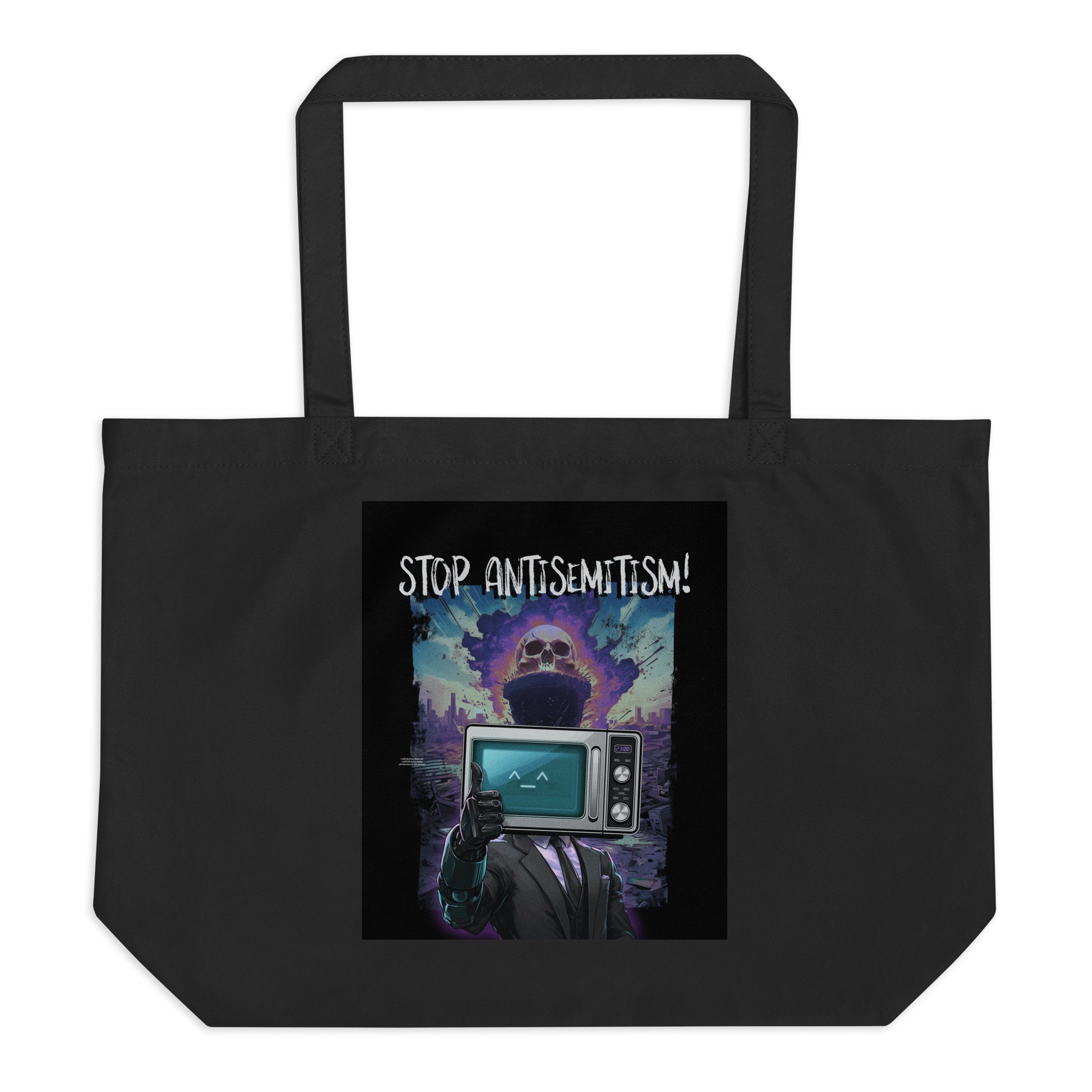 Horror Movie | Antisemitism | Large Organic Tote Bag