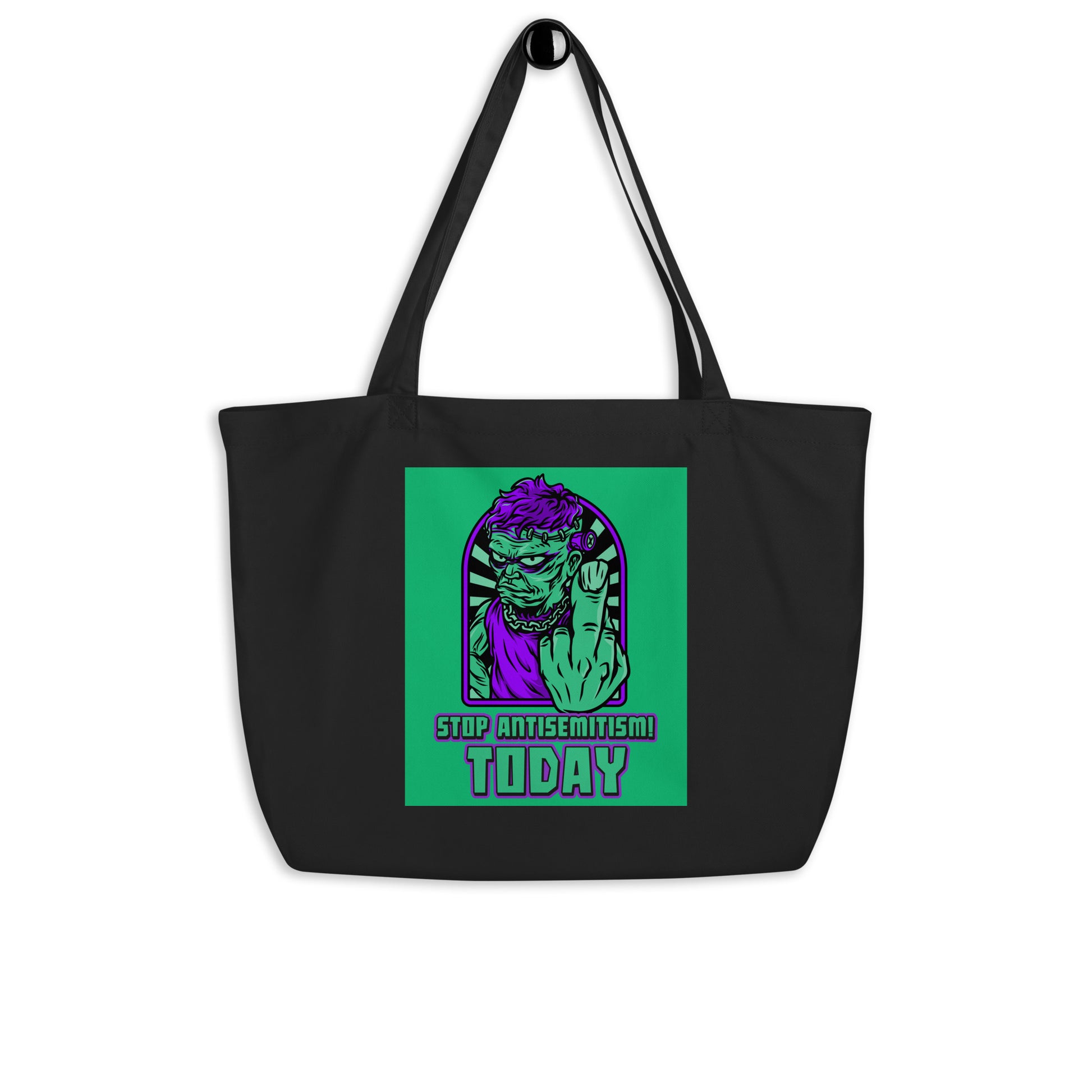 Horror Movie | Antisemitism | Large Organic Tote Bag Jouparty
