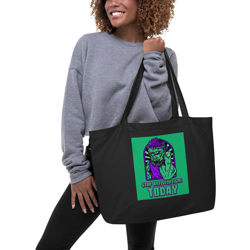 Horror Movie | Antisemitism | Large Organic Tote Bag Jouparty
