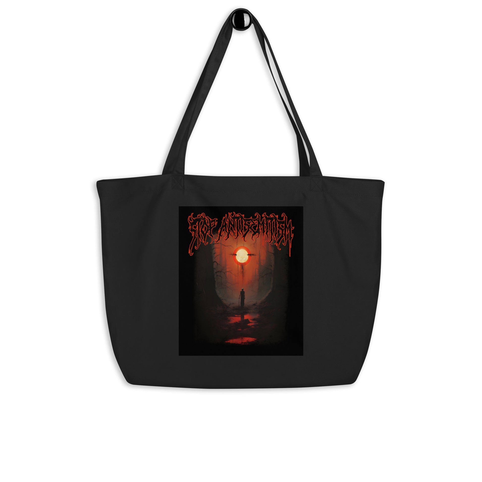 Horror Movie | Antisemitism | Large Organic Tote Bag