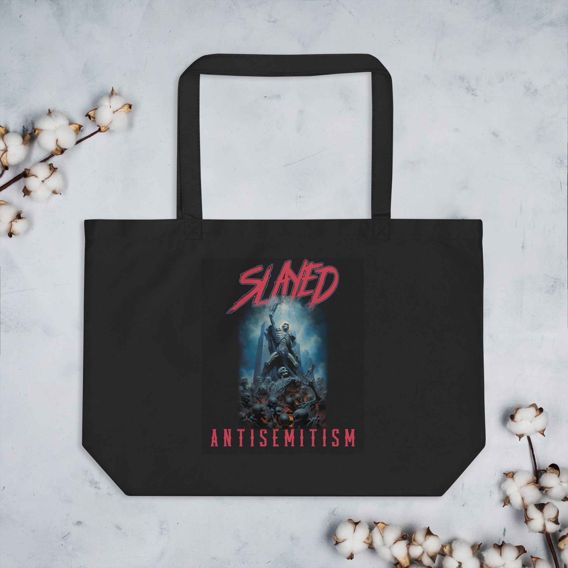 Horror Movie | Antisemitism | Large Organic Tote Bag