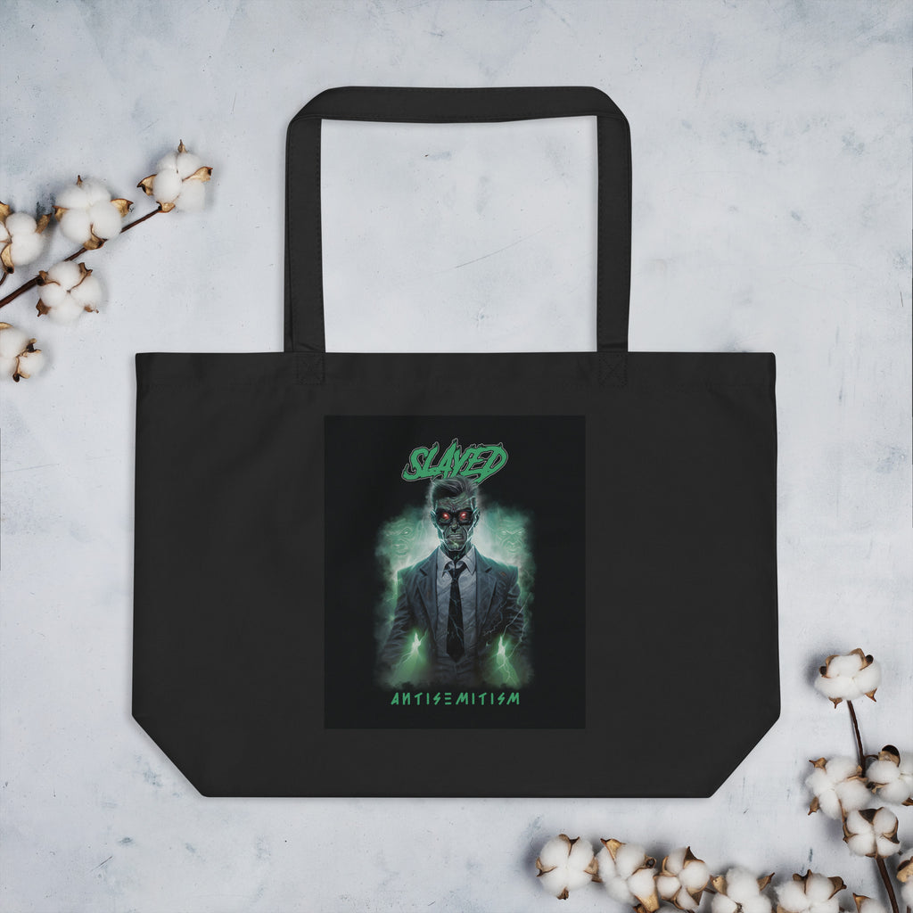 Horror Movie | Antisemitism | Large Organic Tote Bag