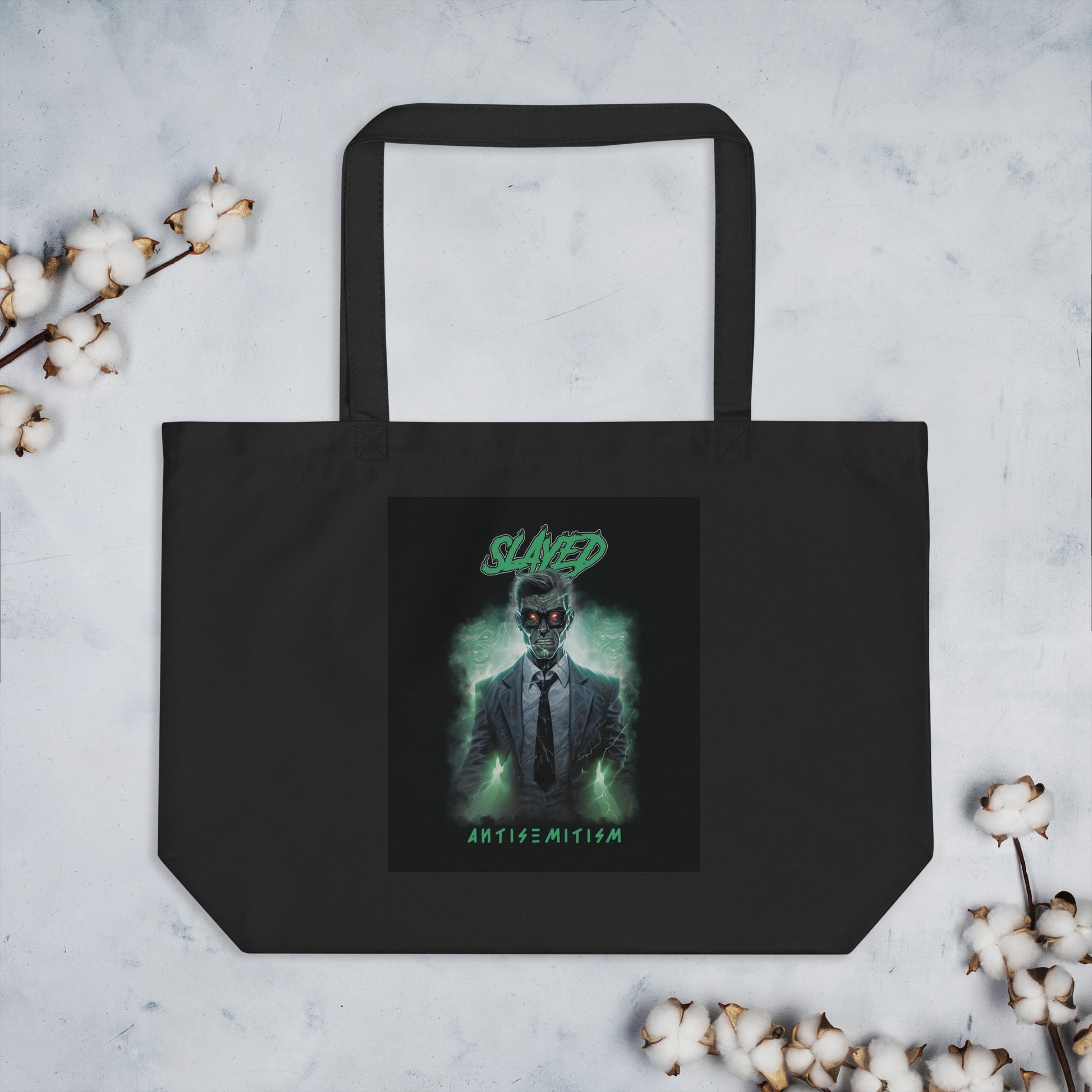 Horror Movie | Antisemitism | Large Organic Tote Bag