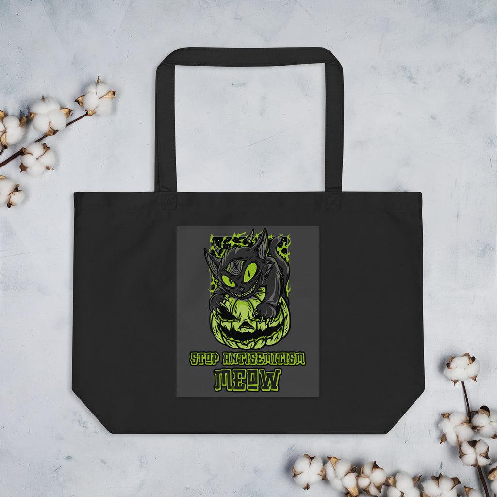 Horror Movie | Antisemitism | Large Organic Tote Bag Jouparty