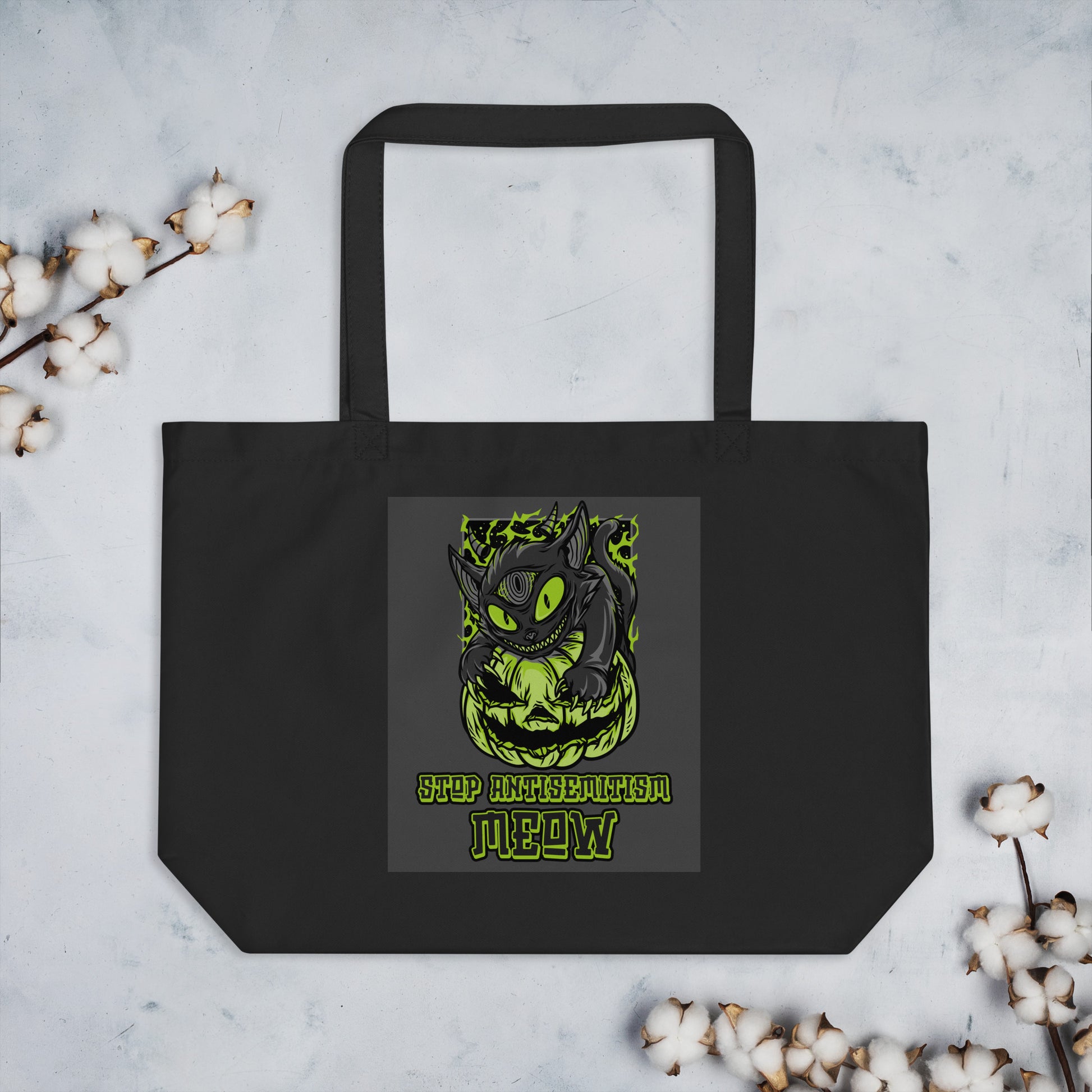 Horror Movie | Antisemitism | Large Organic Tote Bag Jouparty